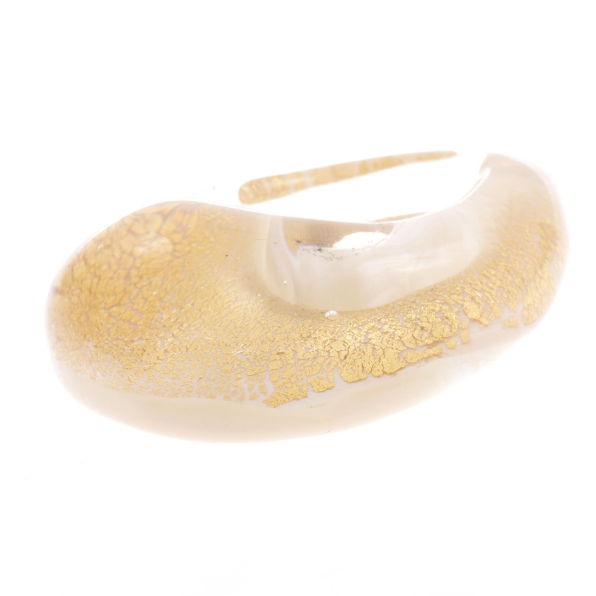 Erlesener Murano Glas Anhänger Model "Drop"-gold