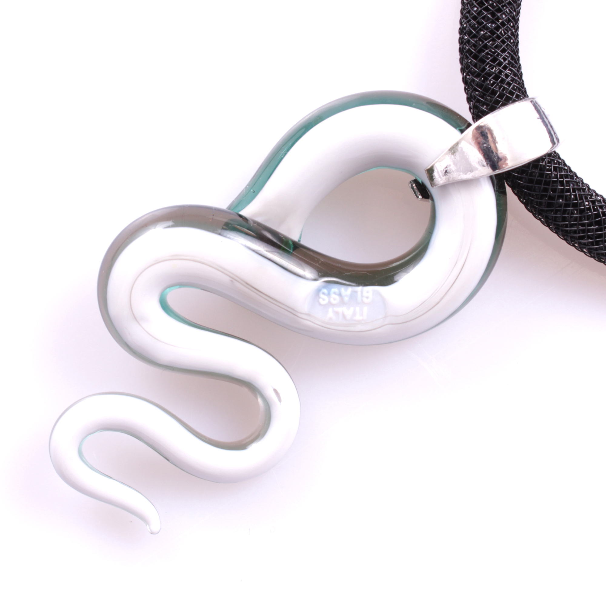 Super Collier "Coda Grande Deluxe" Finest Murano Glas-türkis