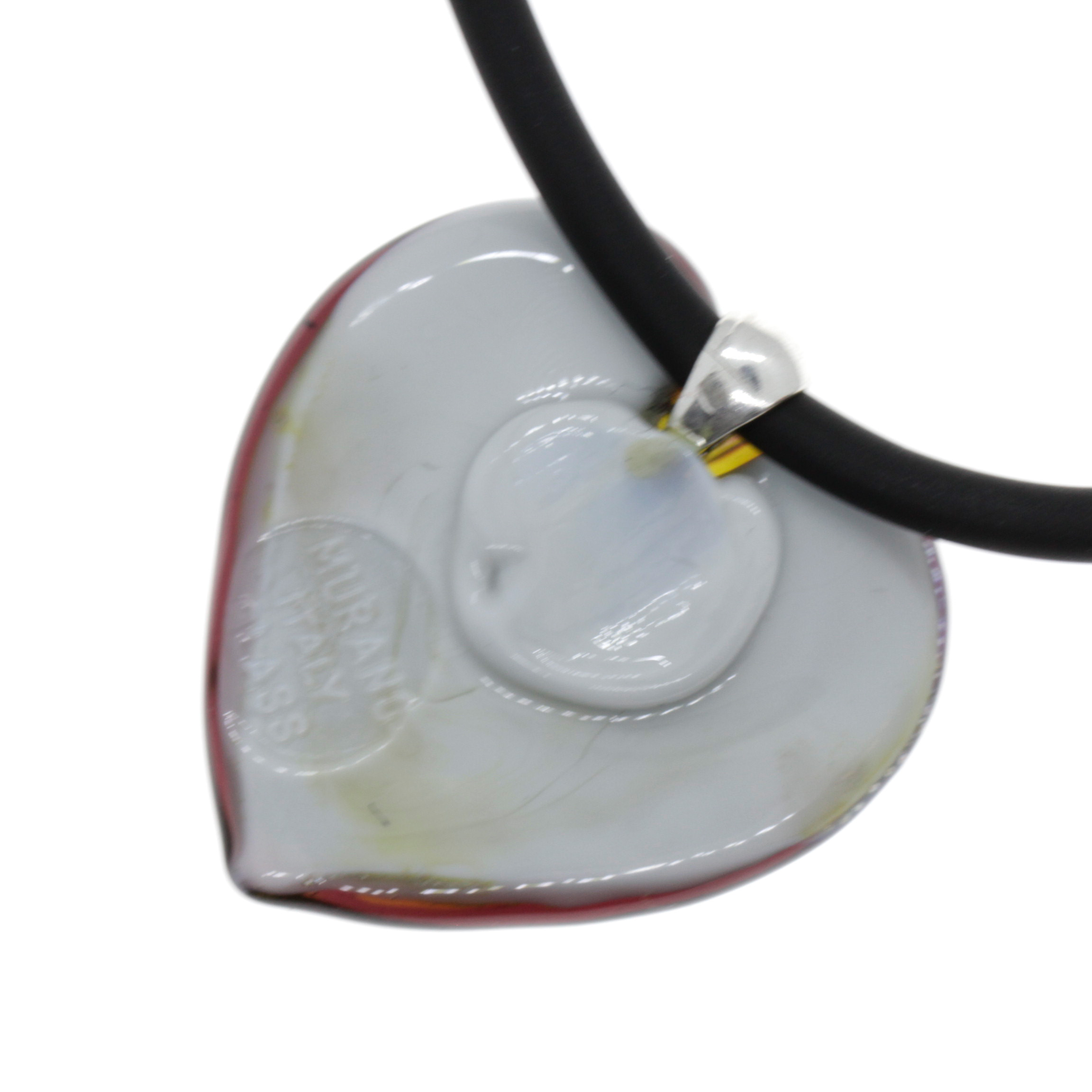 Valencia Deluxe Muranoglas-Herz - grün kupfer