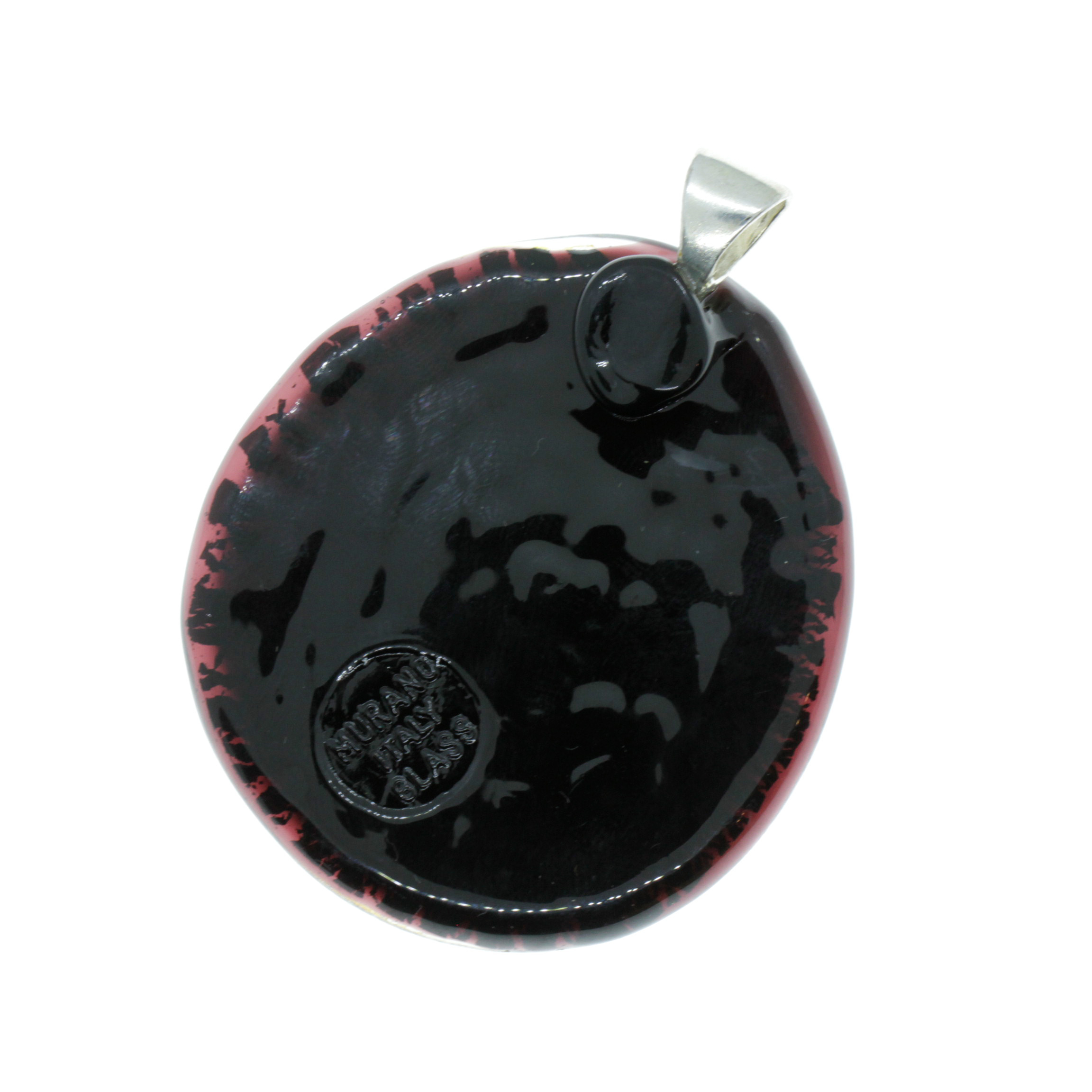Traumhaft schöner Murano Glas Anhänger "Onorio" -silber