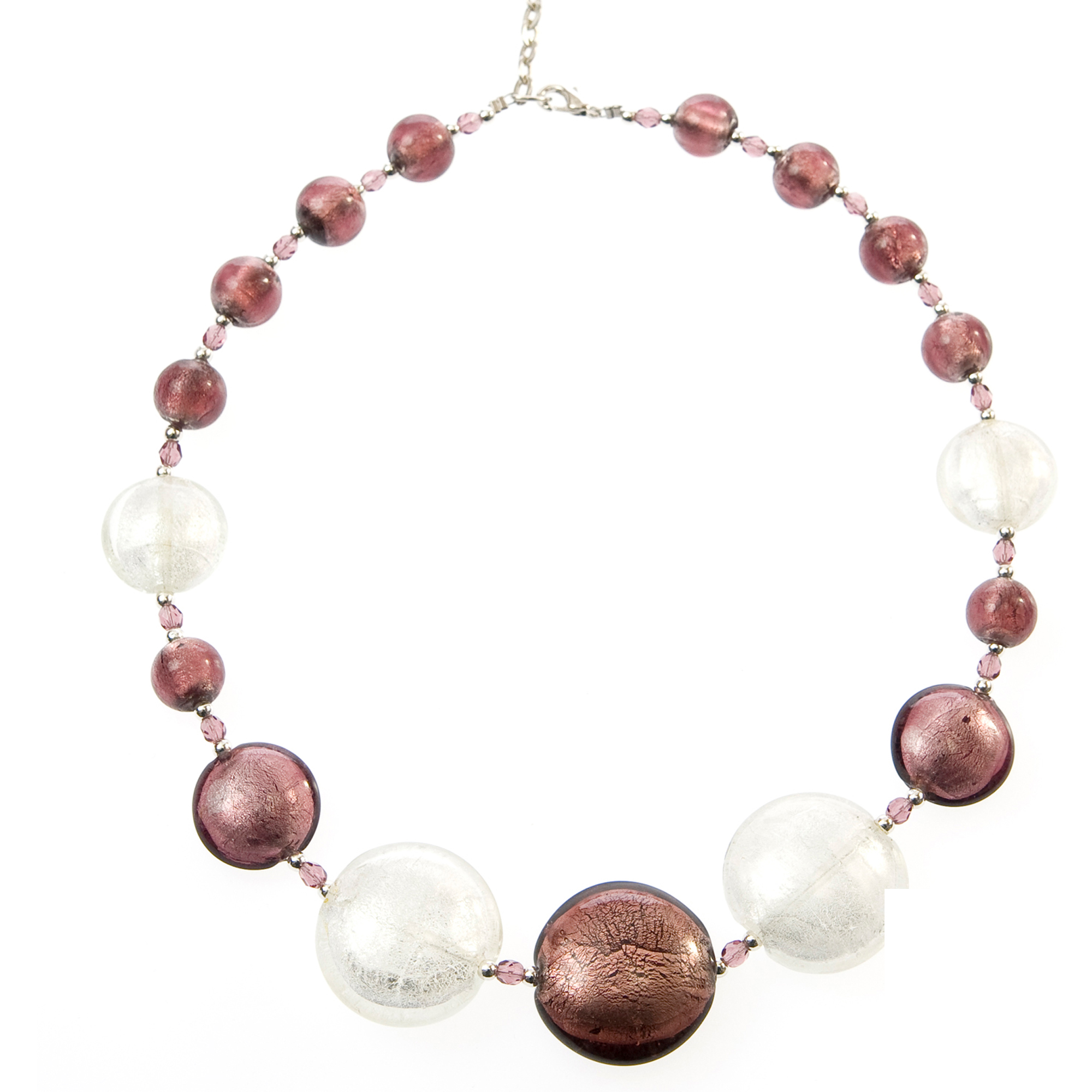Collier "Liv" echtes Murano Glas-amethist Collier "Liv" echtes Murano Glas-amethist