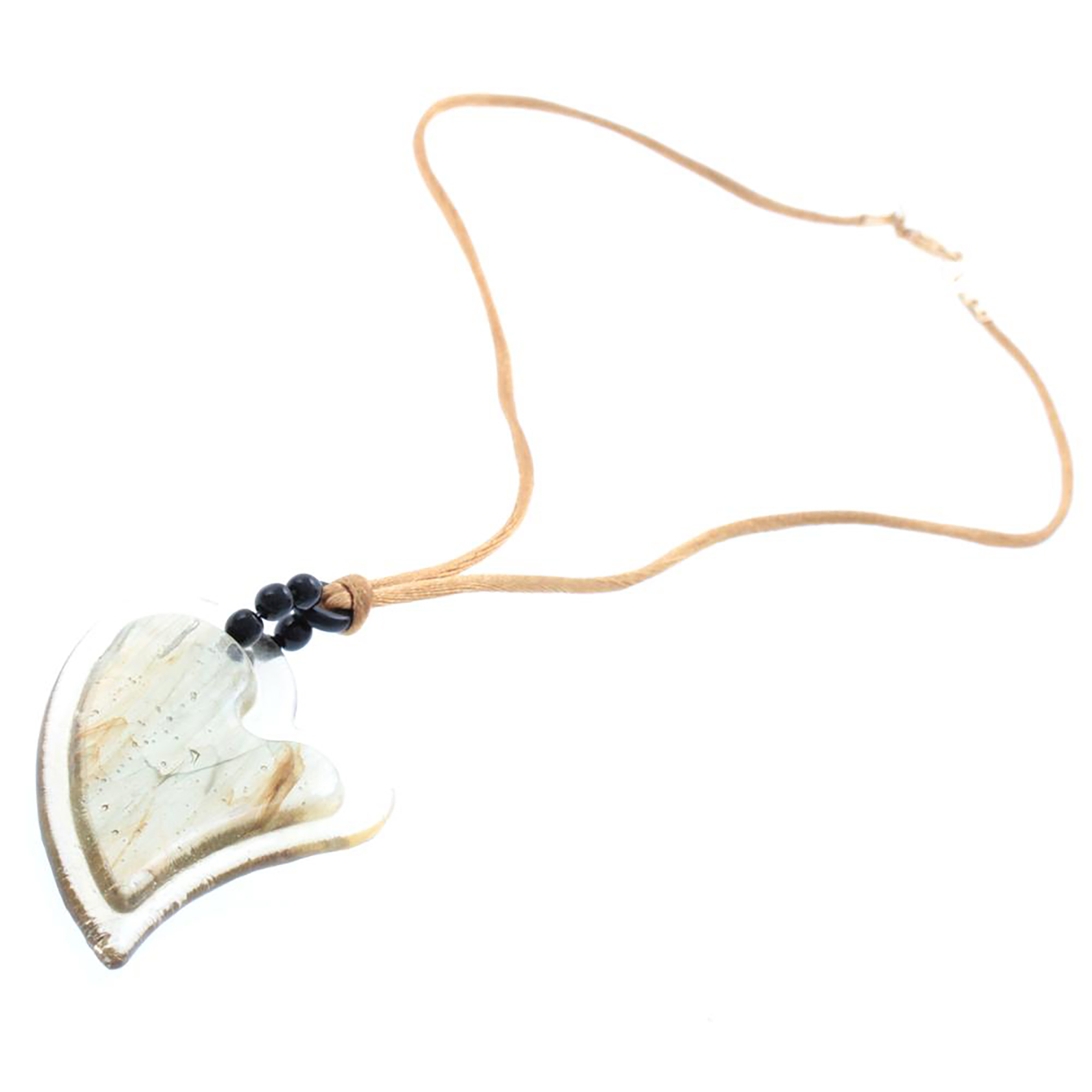 Collier Murano Glas "Ina" Halskette-creme