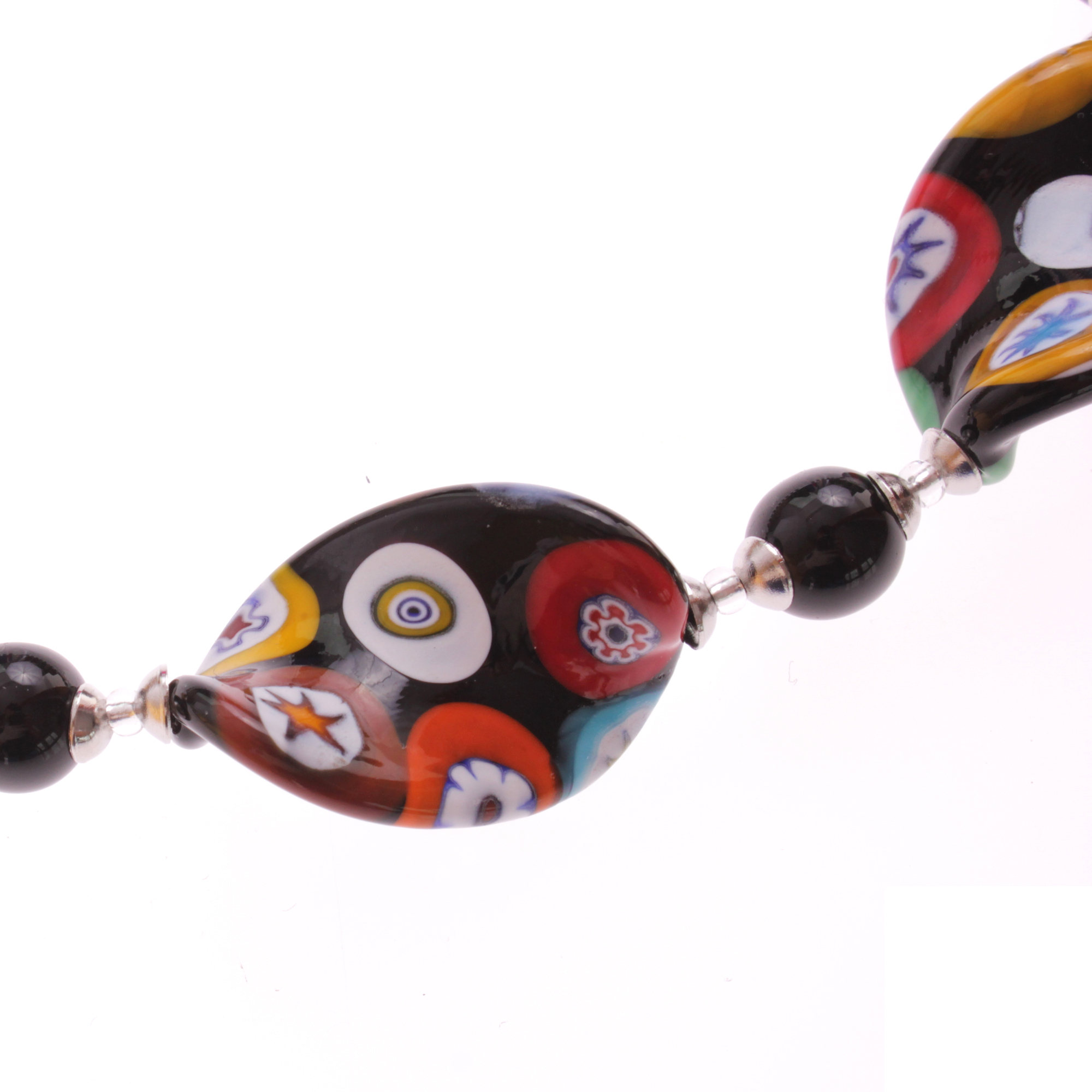 Mille Fiori Murano Glas Collier "Orlando" Halskette