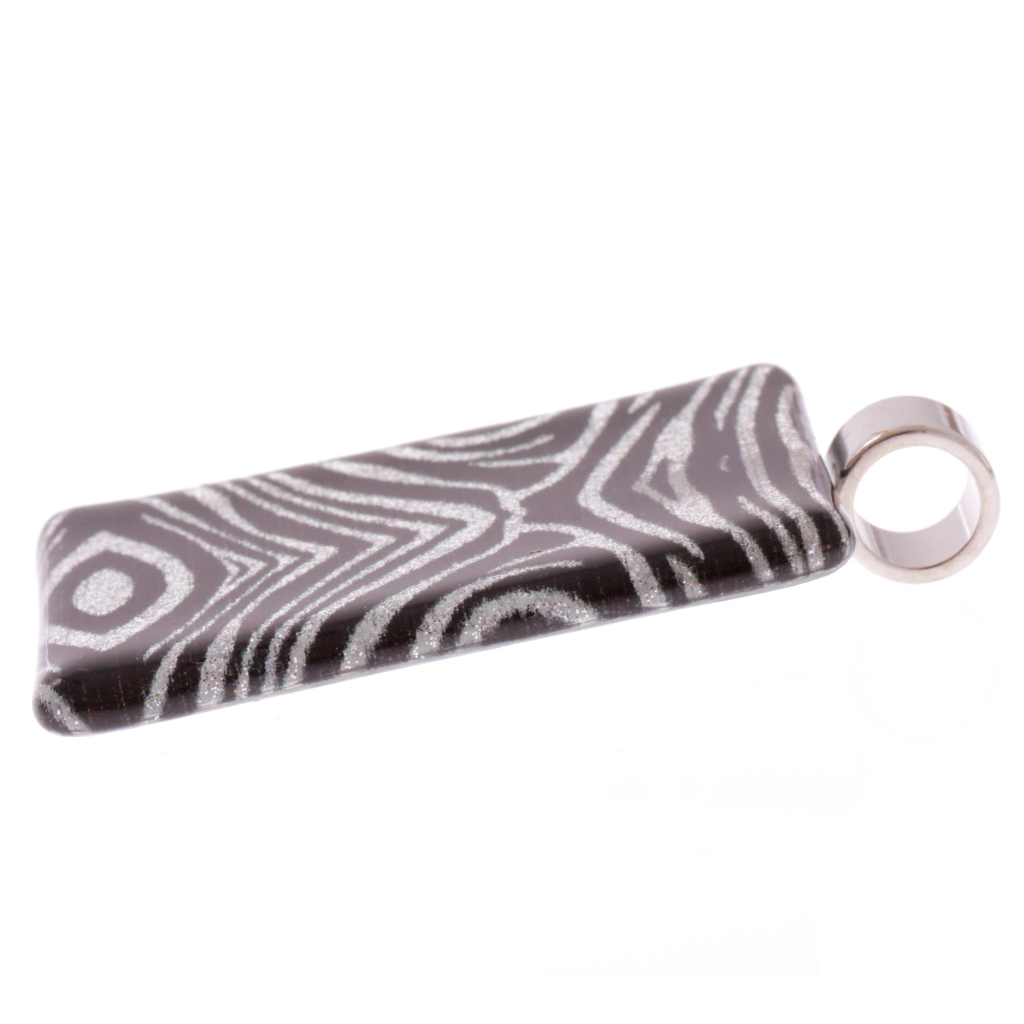 Ein edler Anhänger aus Murano Glas Modell "Pinta II"-zebra