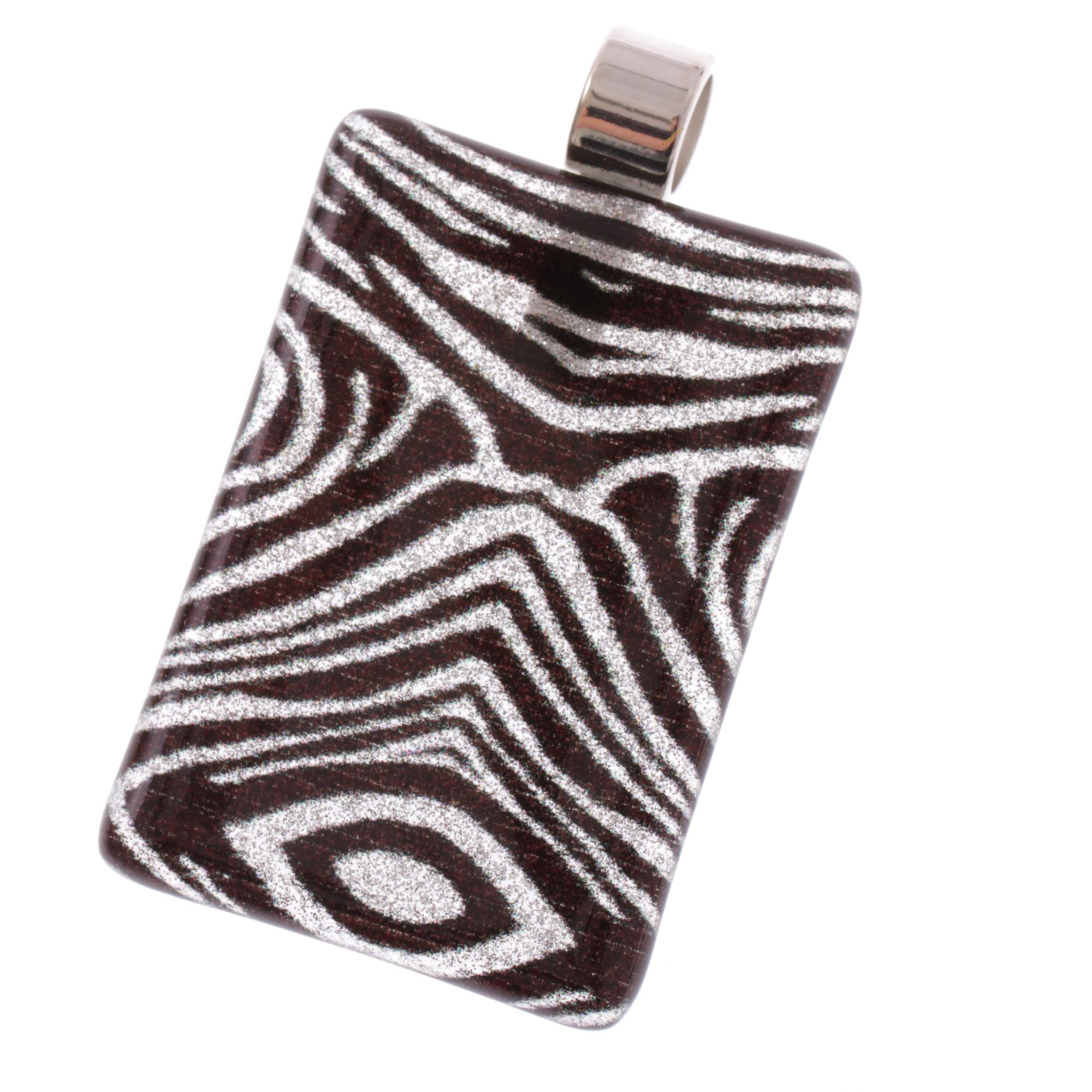Ein edler Anhänger aus Murano Glas Modell "Pinta II"-zebra