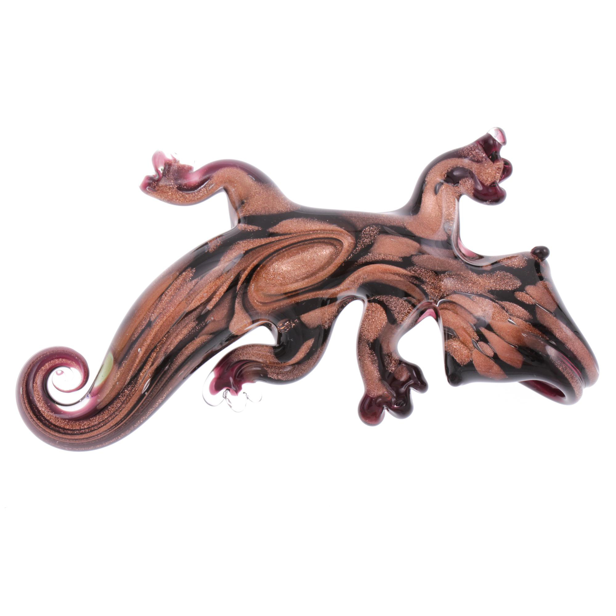 Ein Kunstwerk aus Murano Glas Model  "Geco" Anhänger -kupfer