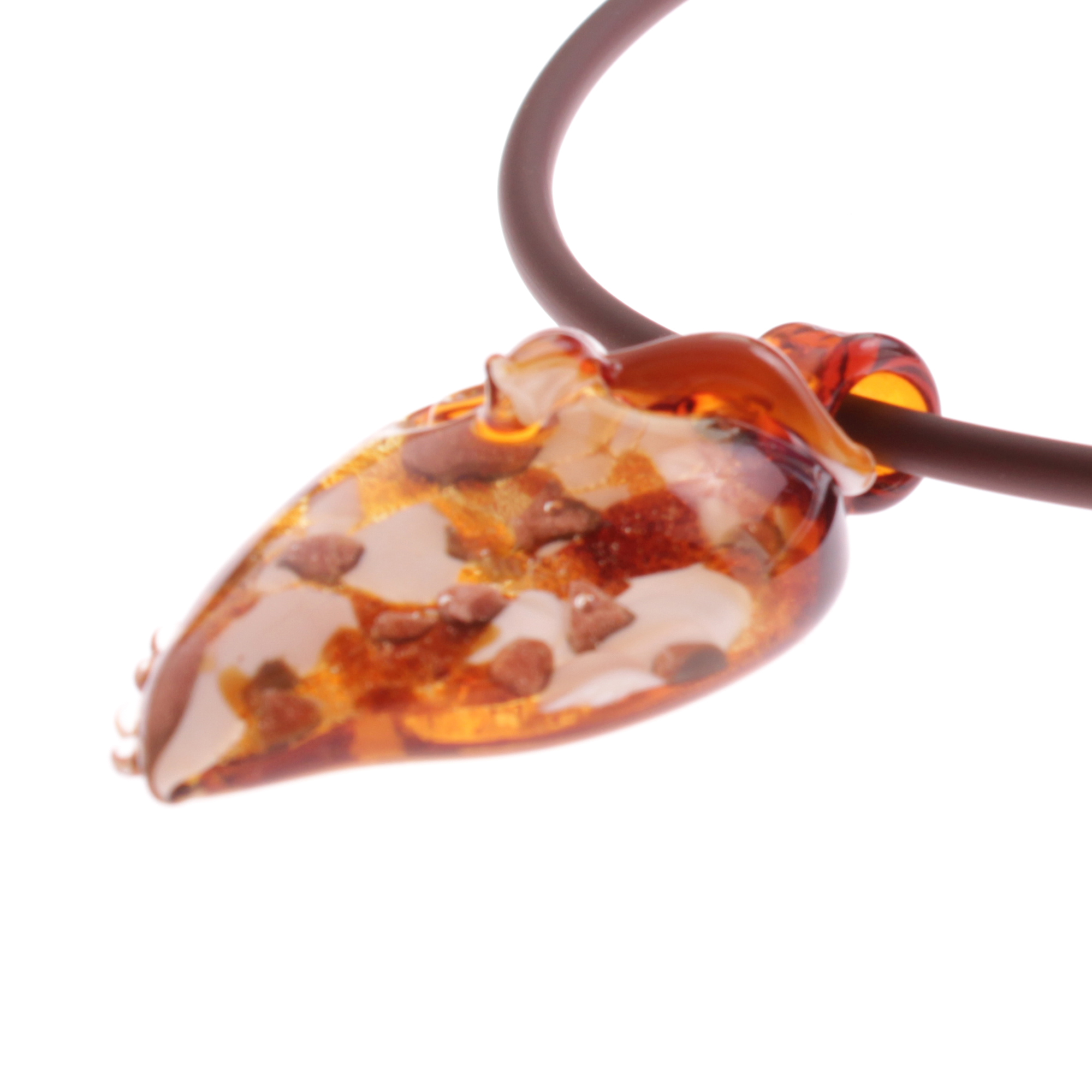 Eine wundervolle Eule aus Muranoglas Model "Grande Gufo"-amber-gold