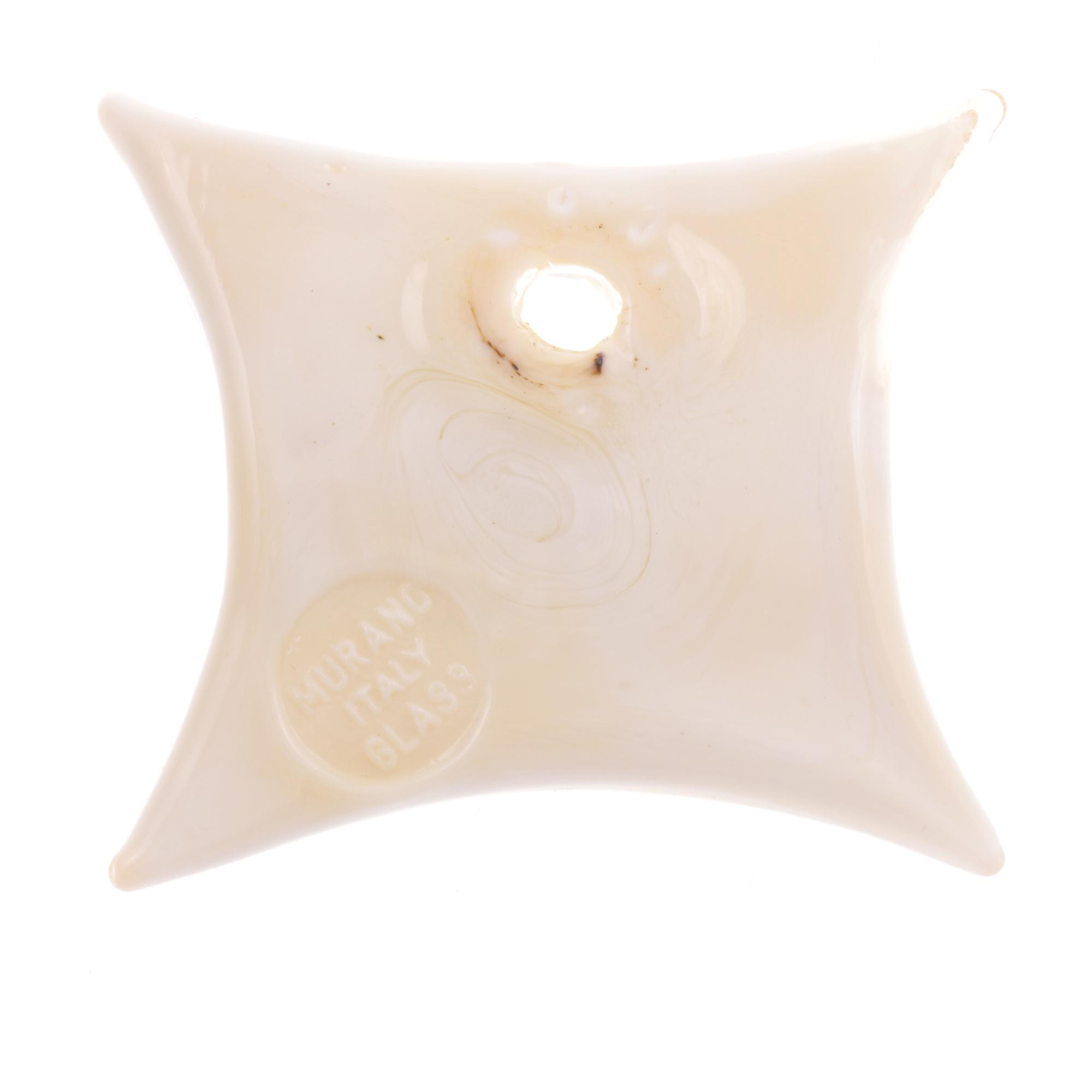 Exquisiter Murano Glas Anhänger "Losanga" -gold