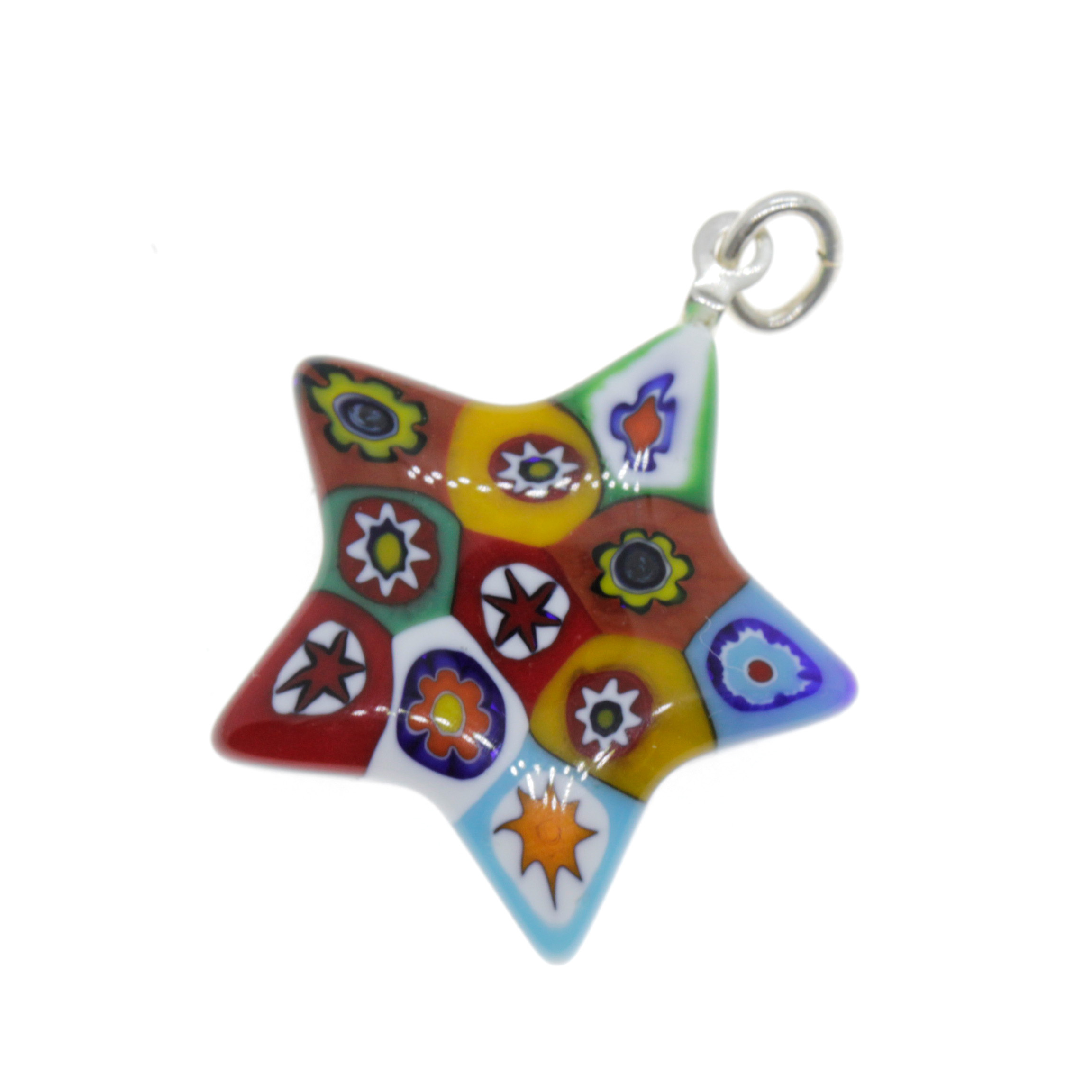 Super Mille Fiori Anhänger "Asteria" Murano Glas-mille fiori II