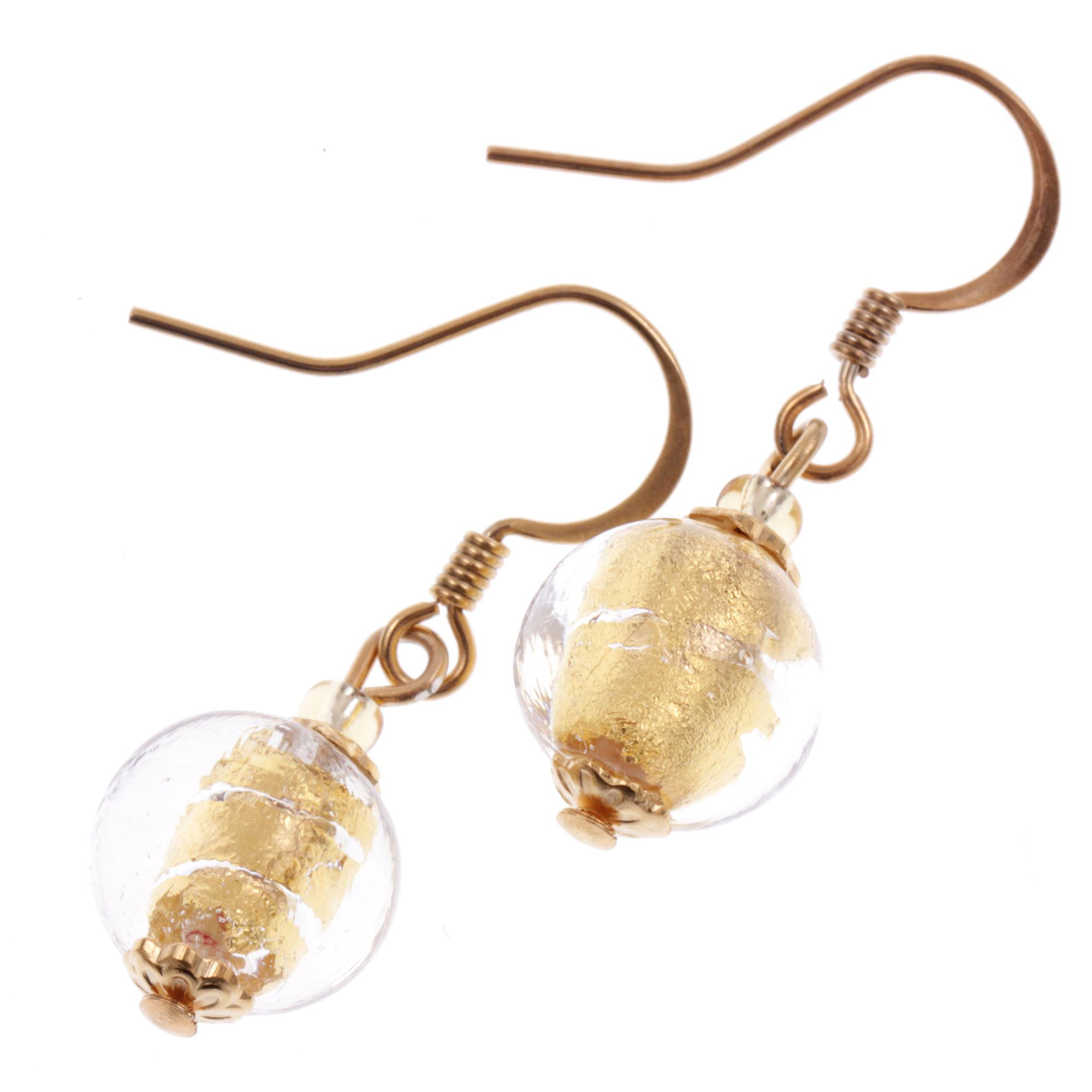 Ohrhänger Murano Glas "Thyra" Ohrhaken-gold