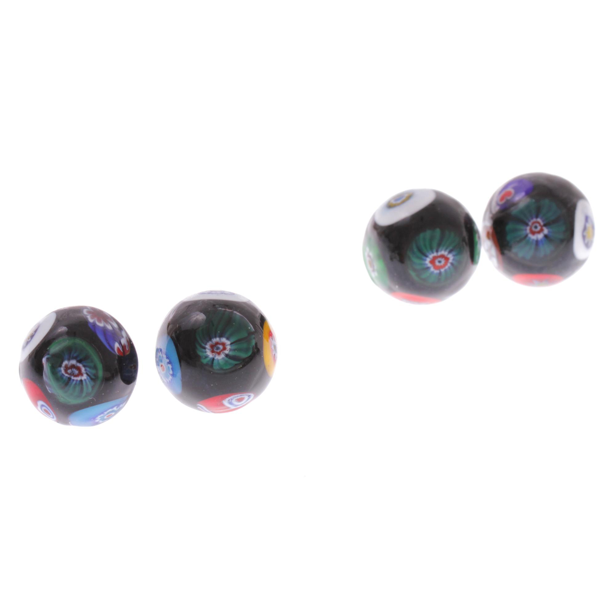 Ohrstecker im Mille Fiori Design "Faccia" Ohrschmuck-mille fiori gold