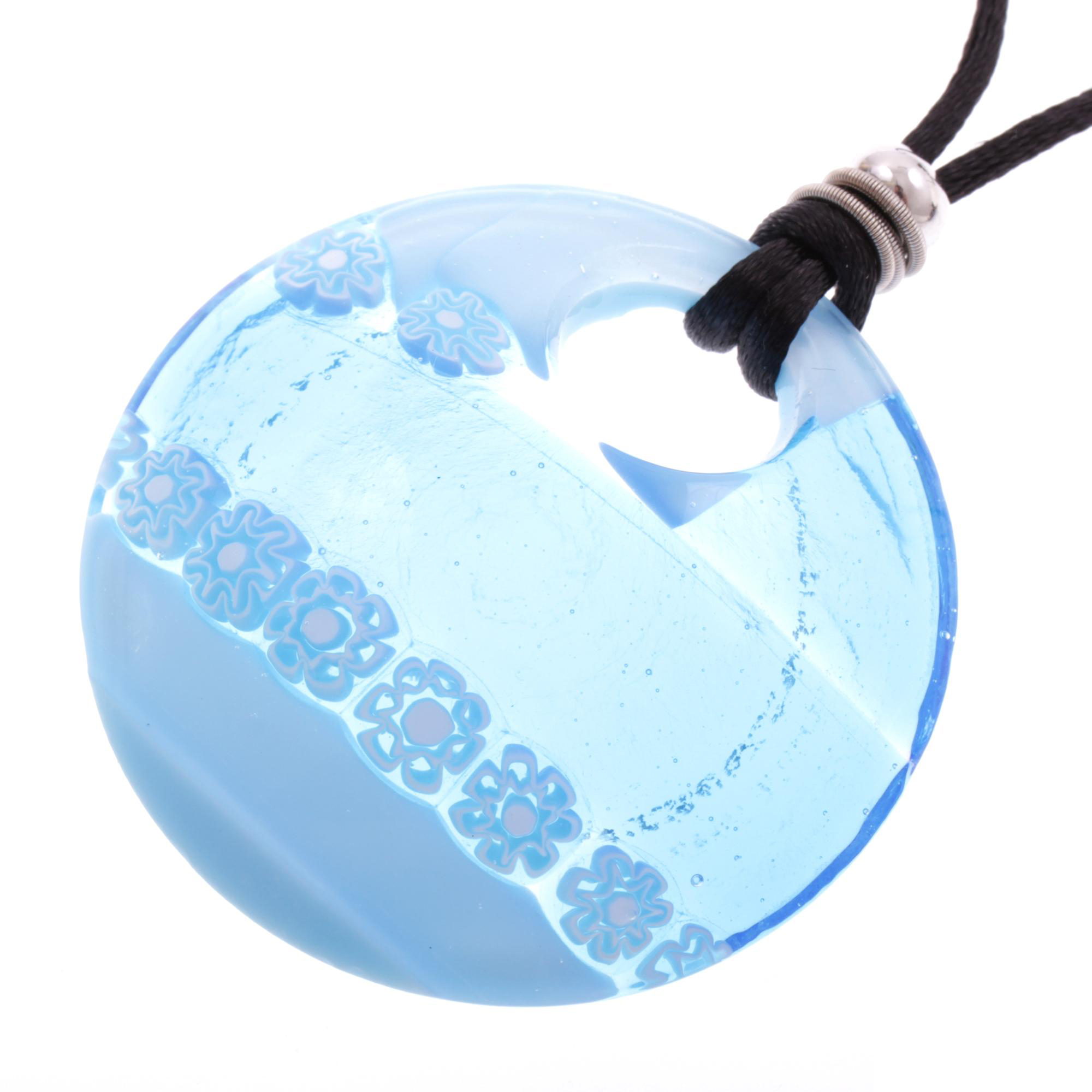Murano Glas Collier "Starlight II" Halskette -blau