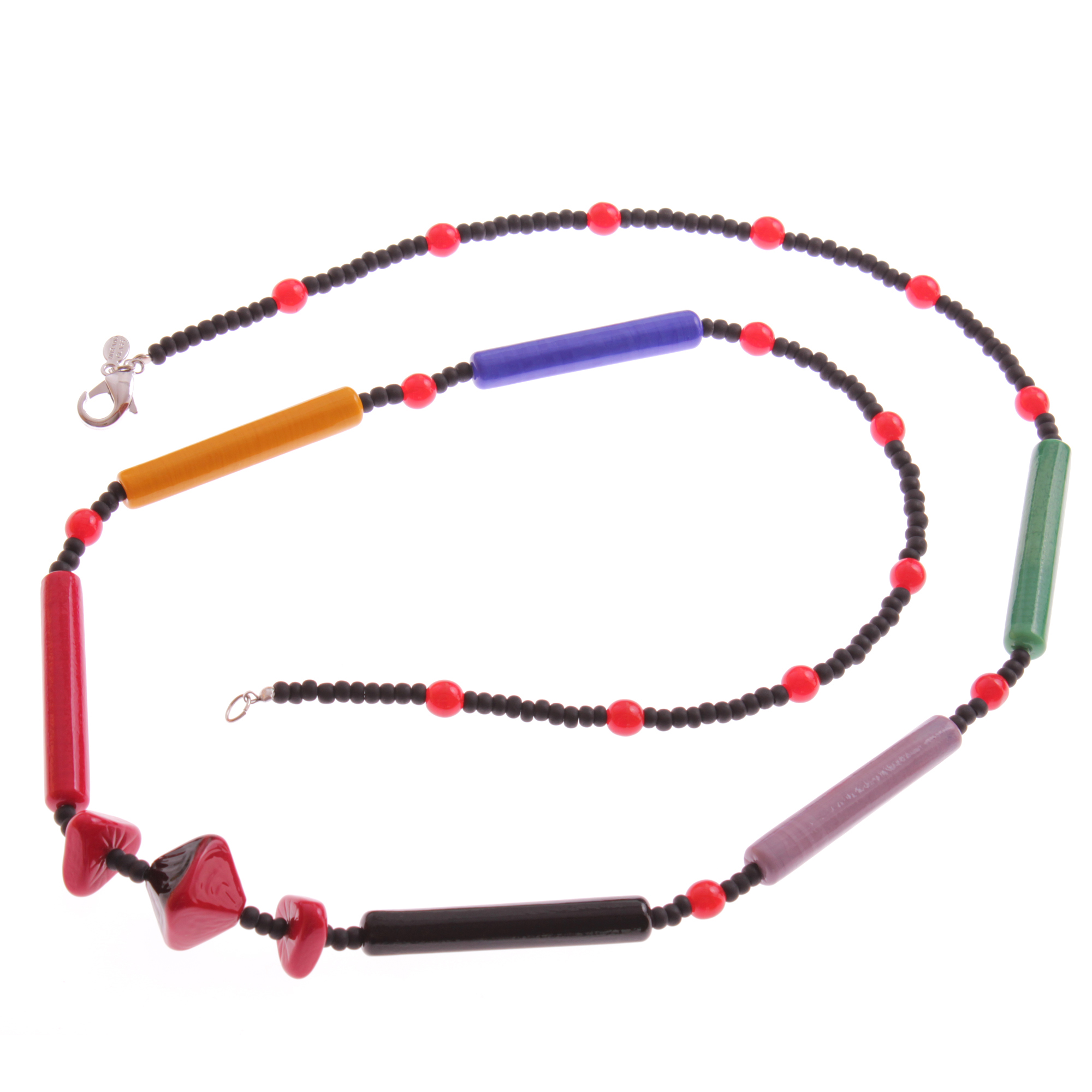 Langes Muranoglas Collier "Chloe" -bunt