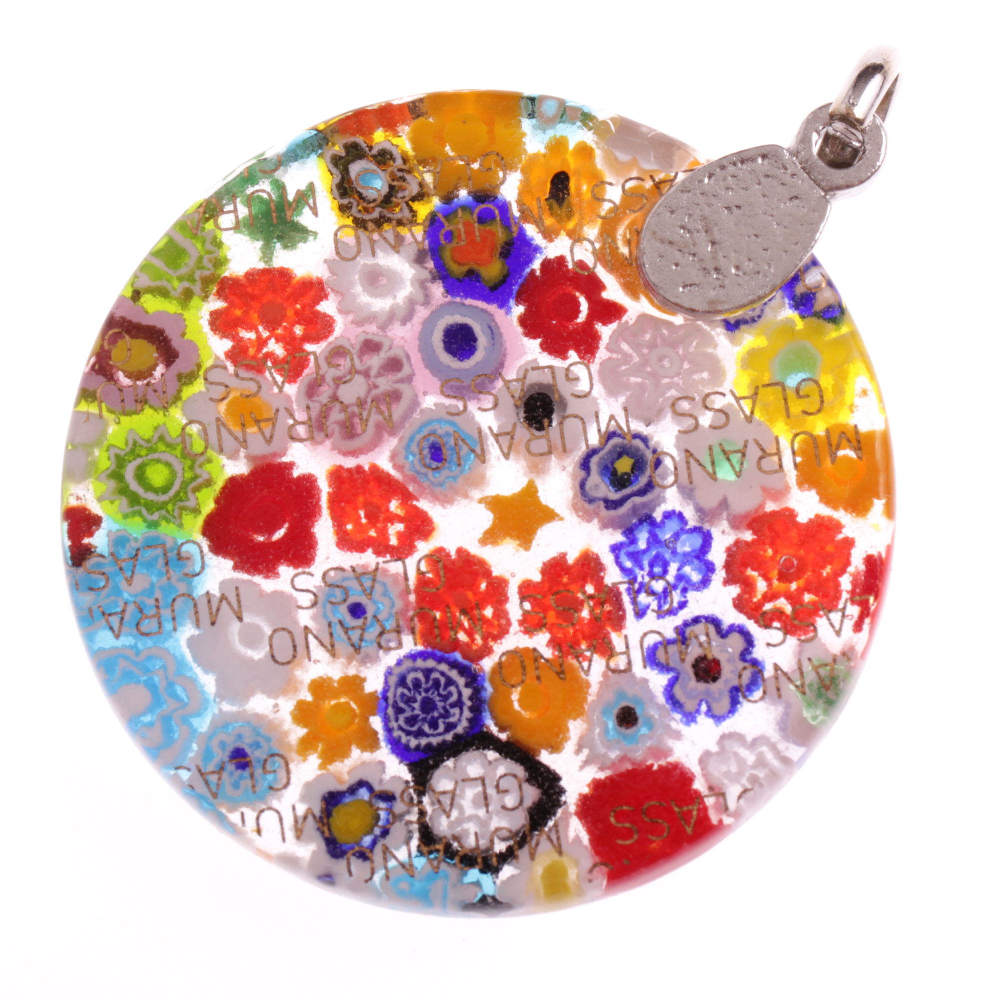 Mille Fiori Anhänger "Girone" Luxus pur!-mille fiori silber