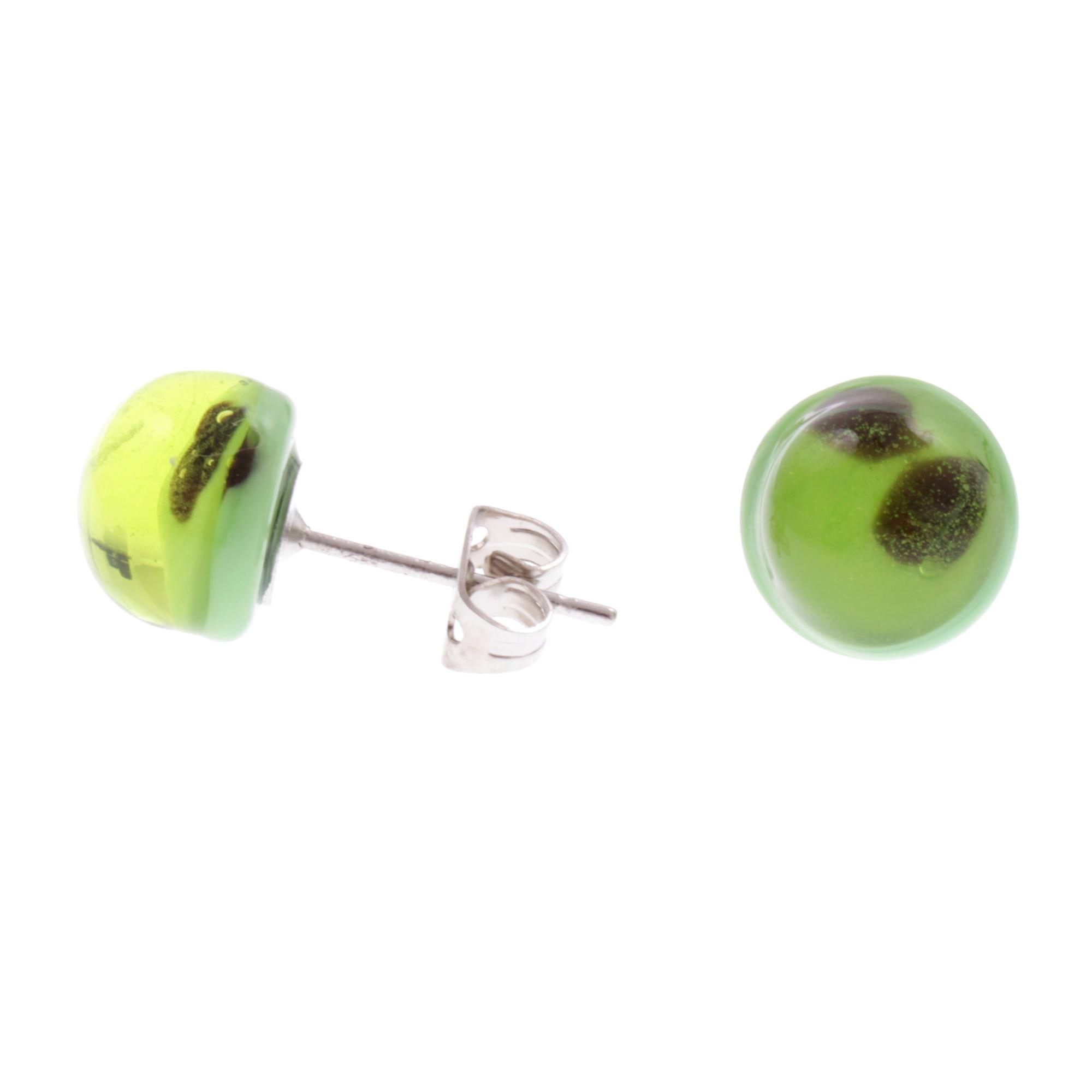 Ohrstecker Murano Glas "Spina Attesa" Ohrschmuck -grün
