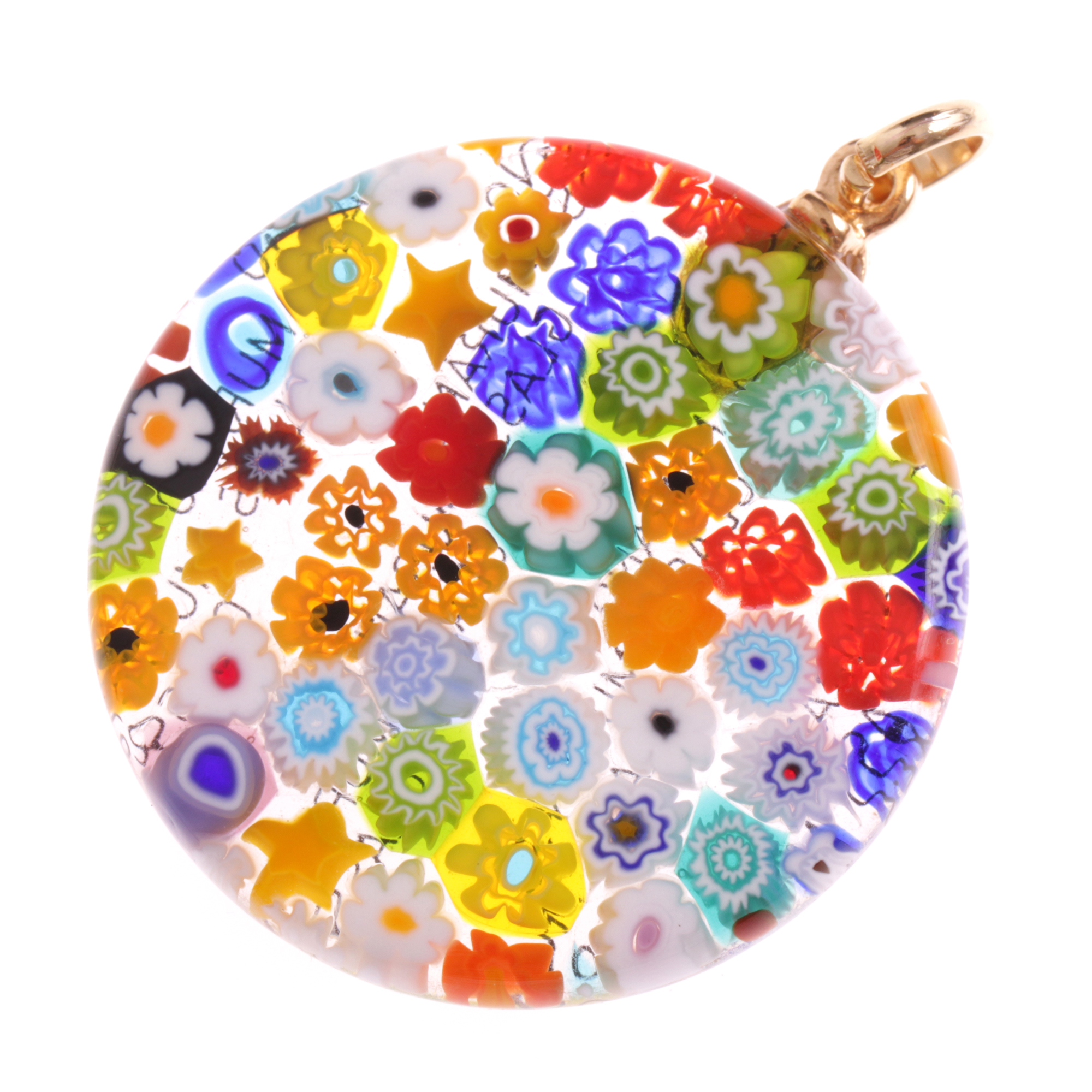 Mille Fiori Anhänger "Girone" Luxus pur!-mille fiori gold