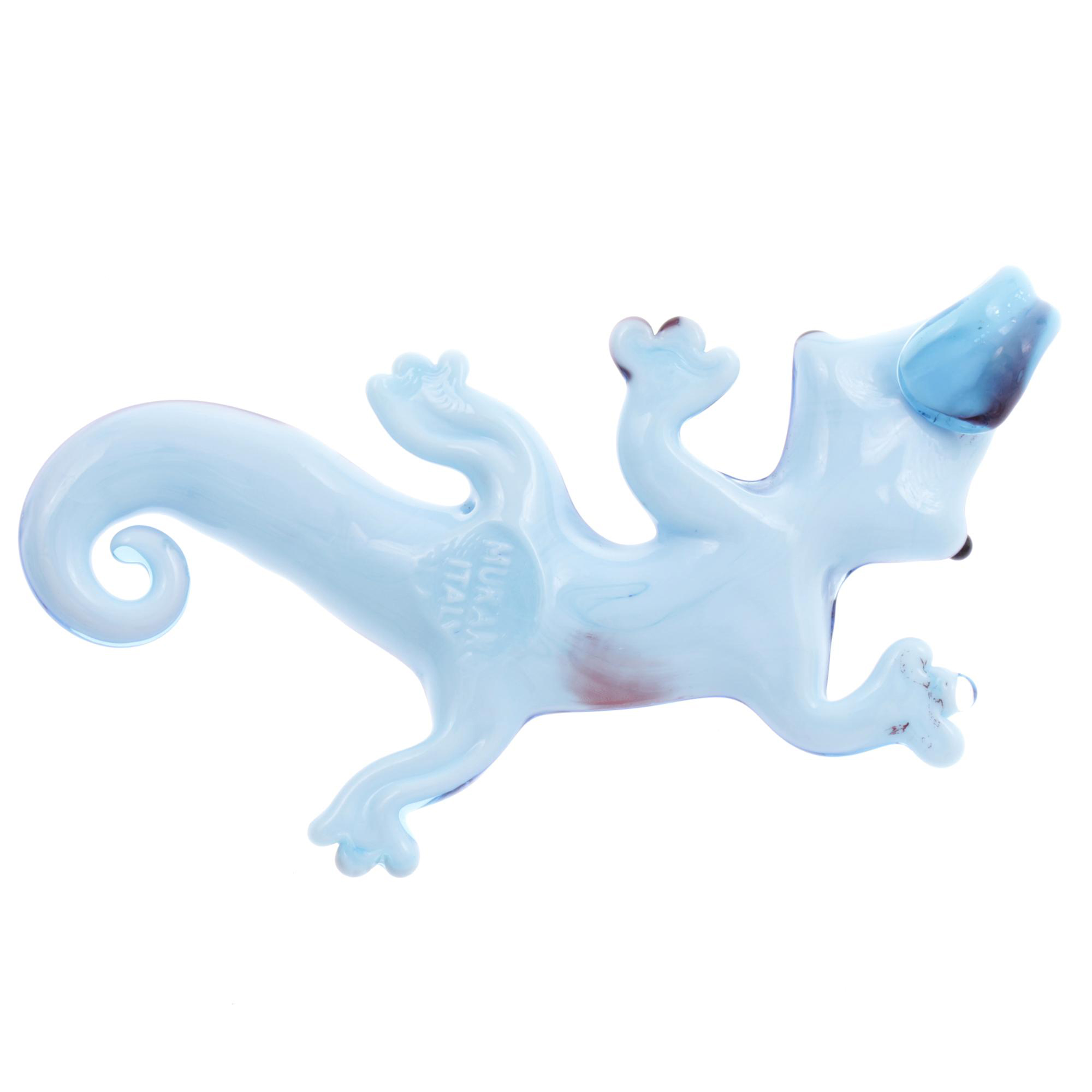 Ein Kunstwerk aus Murano Glas Model  "Geco" Anhänger -blau