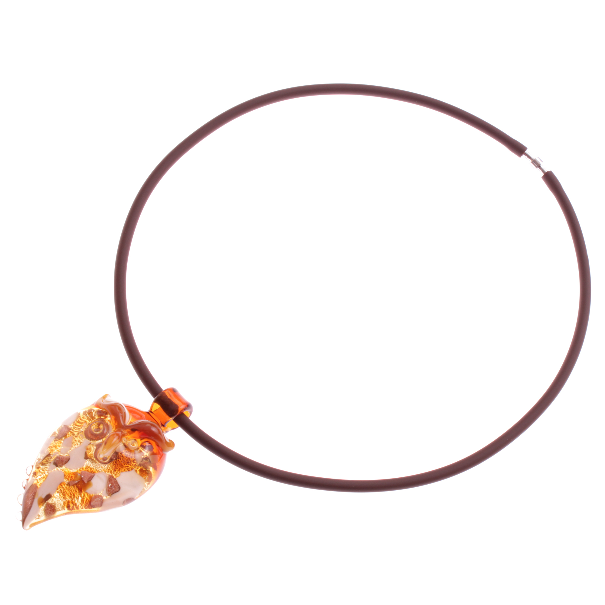 Eine wundervolle Eule aus Muranoglas Model "Grande Gufo"-amber-gold