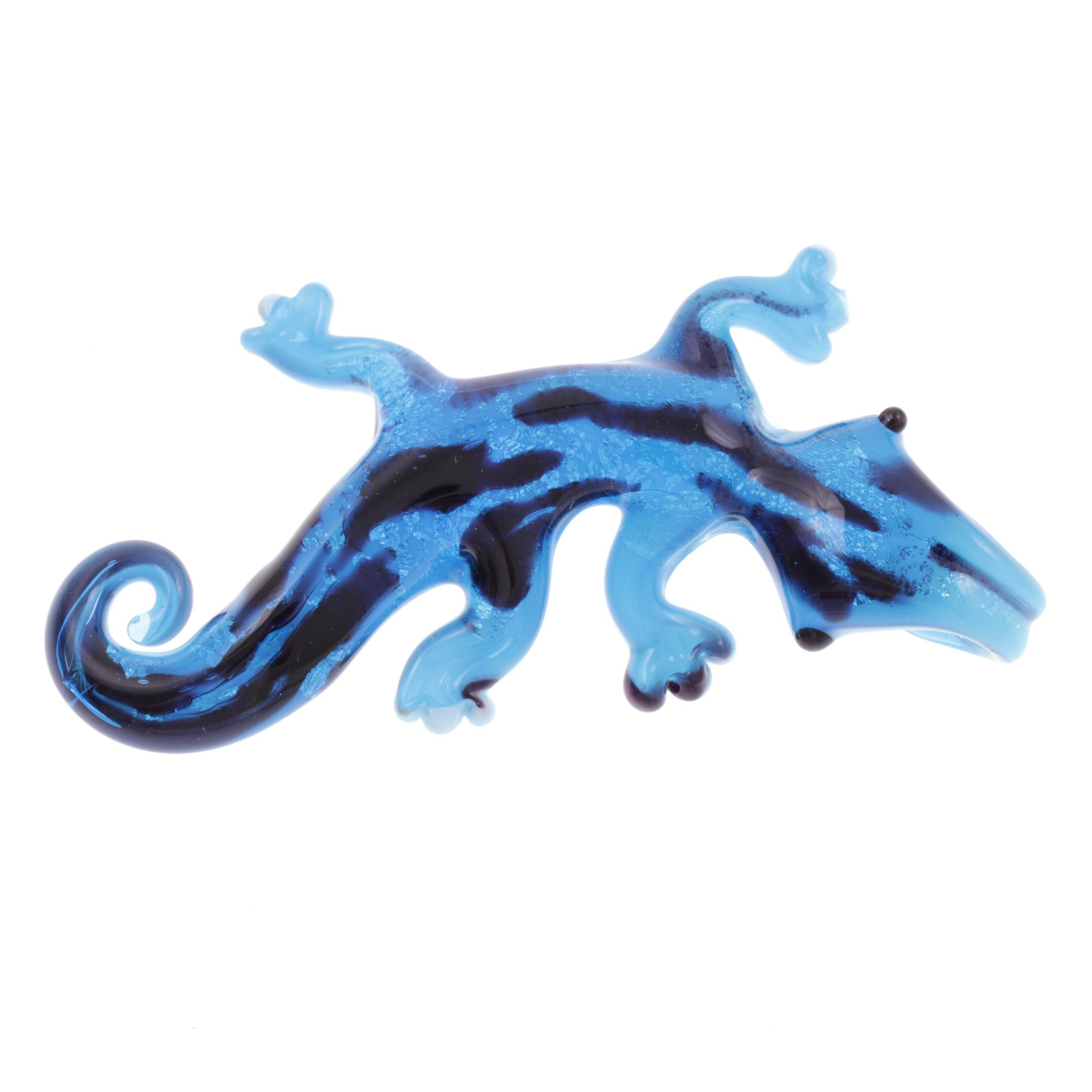 Ein Kunstwerk aus Murano Glas Model  "Geco" Anhänger -blau
