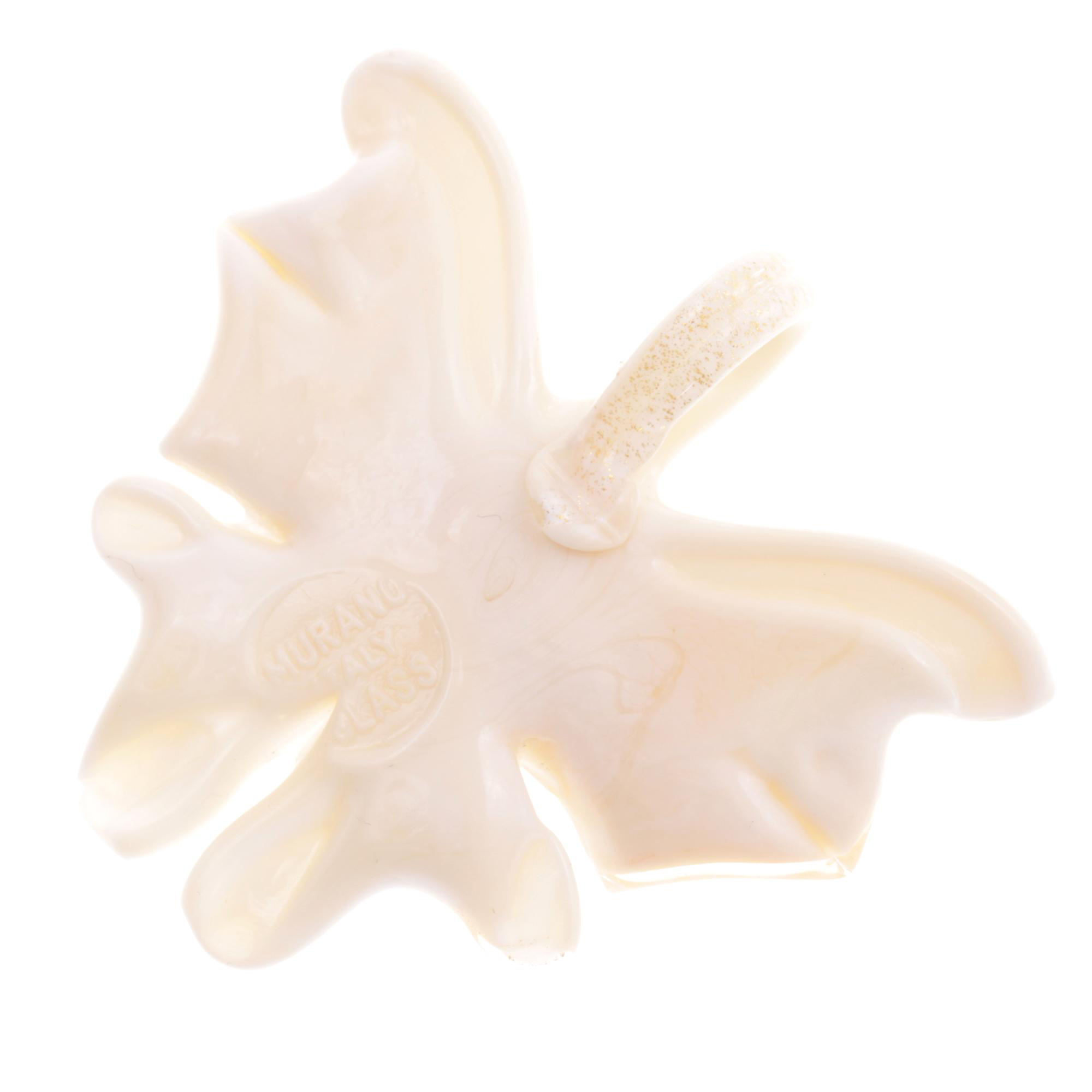 Ein Murano Glas Schmetterling "Farfalla" Anhänger-gold