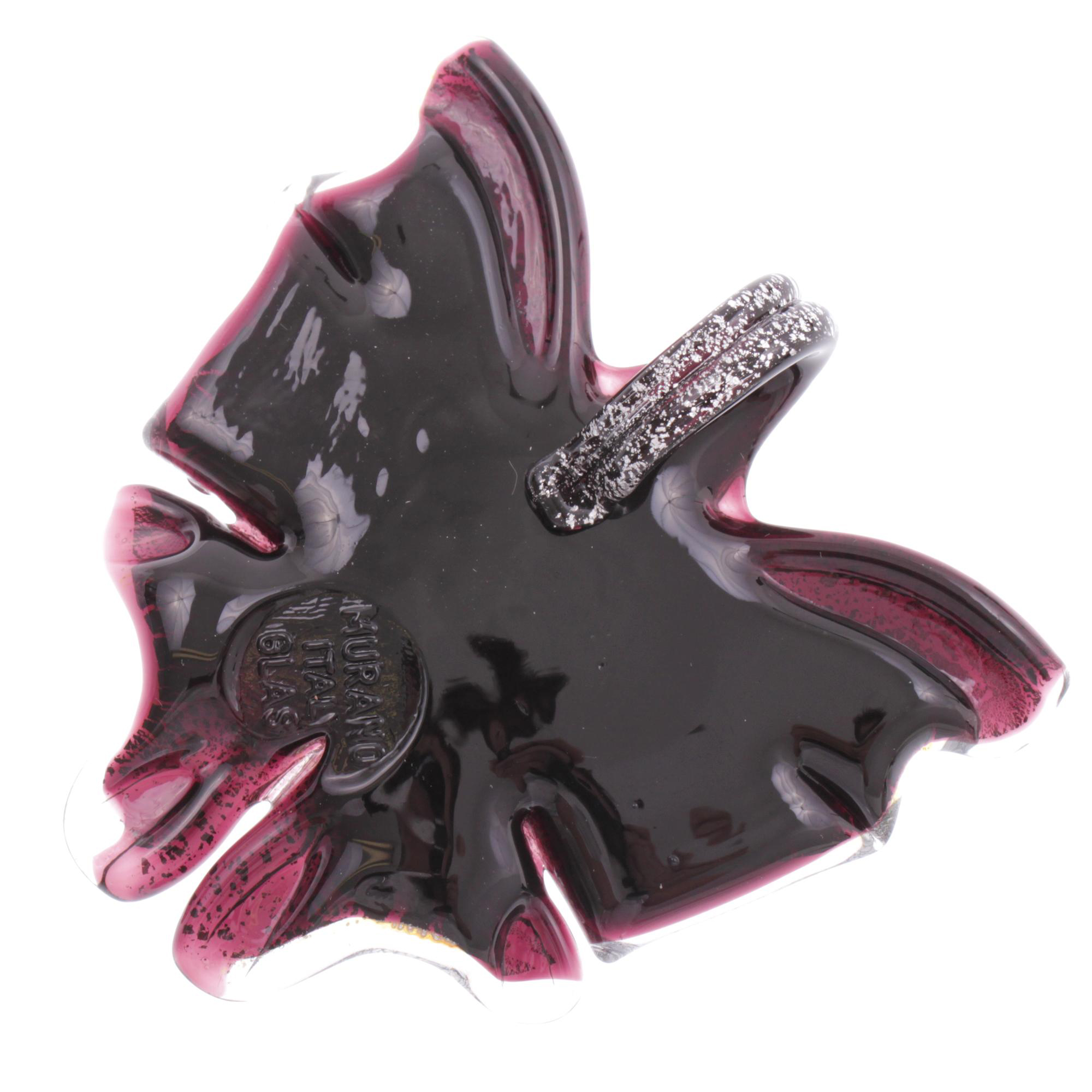 Ein Murano Glas Schmetterling "Farfalla" Anhänger-silber
