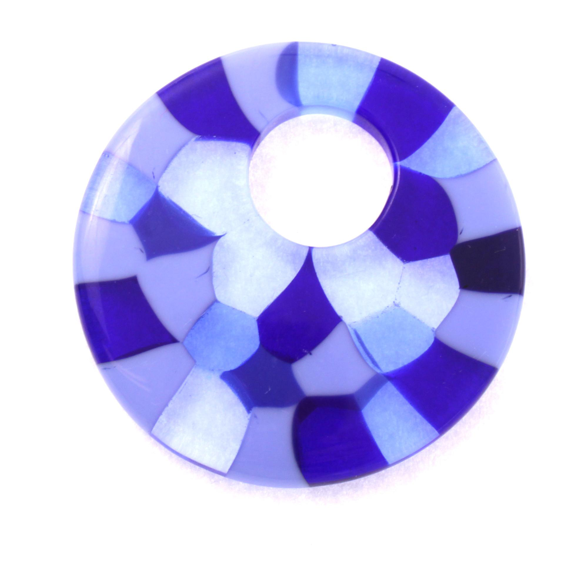 Mille Fiori Anhänger "Chiva" Murano Glas -dunkelblau