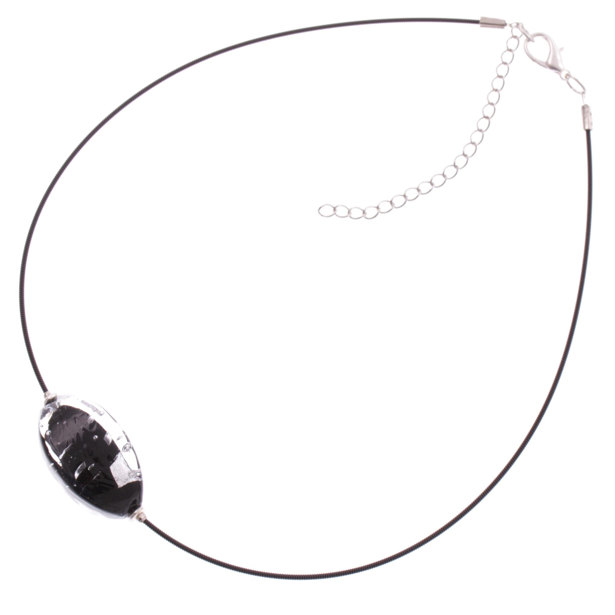 Top Design: Murano Glas Collier "Pepita" Halsreif Halskette