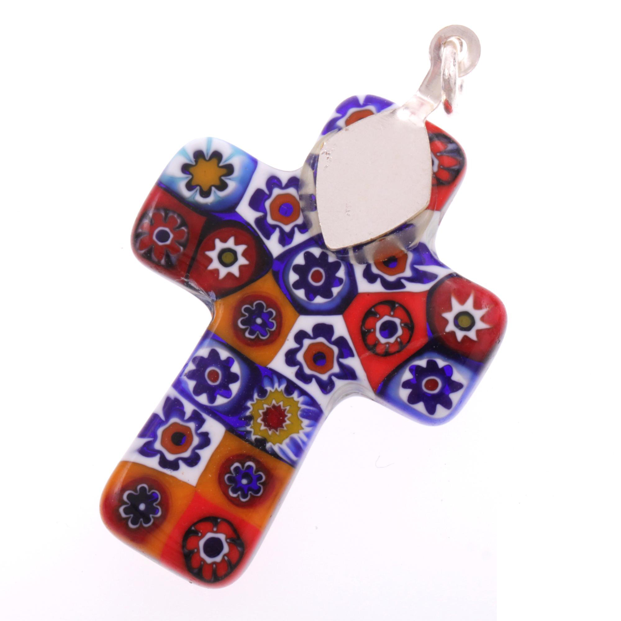 Murano Glas Anhänger "Rood medium" Mille Fiori-mille fiori II