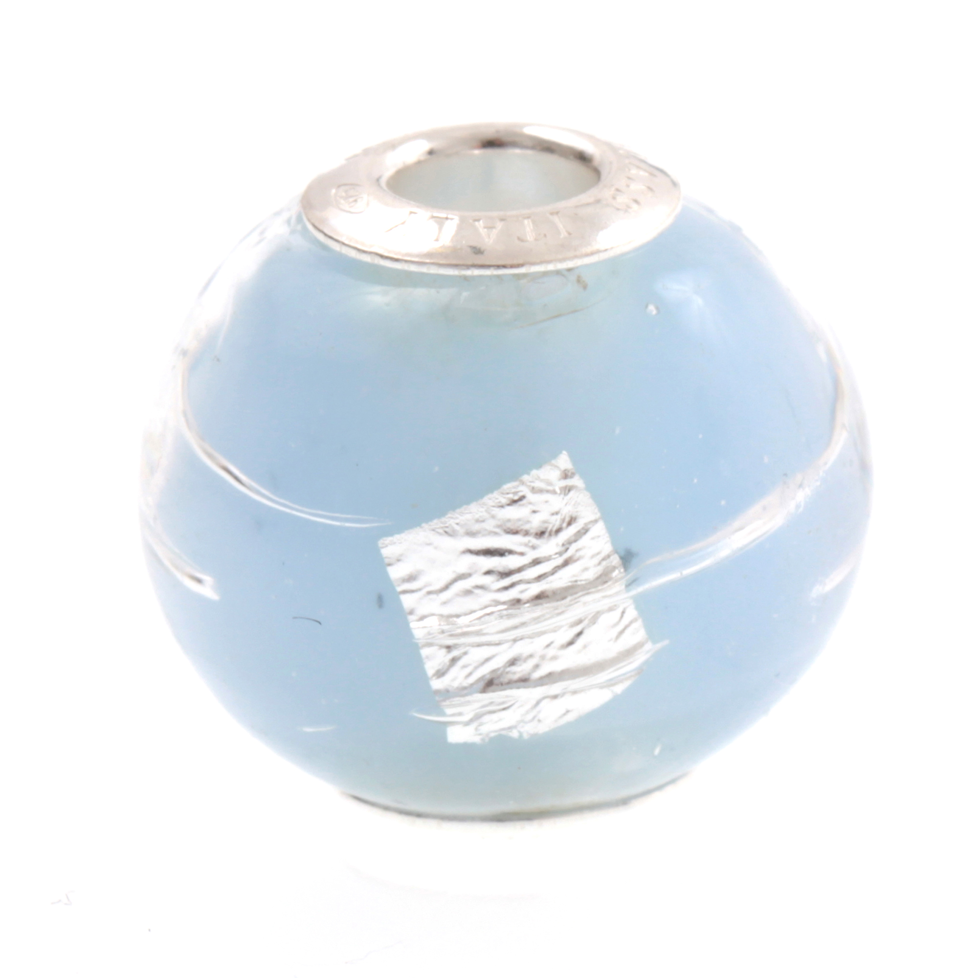 Big One Murano Glas Bead "Pallone" -aquamarin Big One Murano Glas Bead "Pallone" -aquamarin