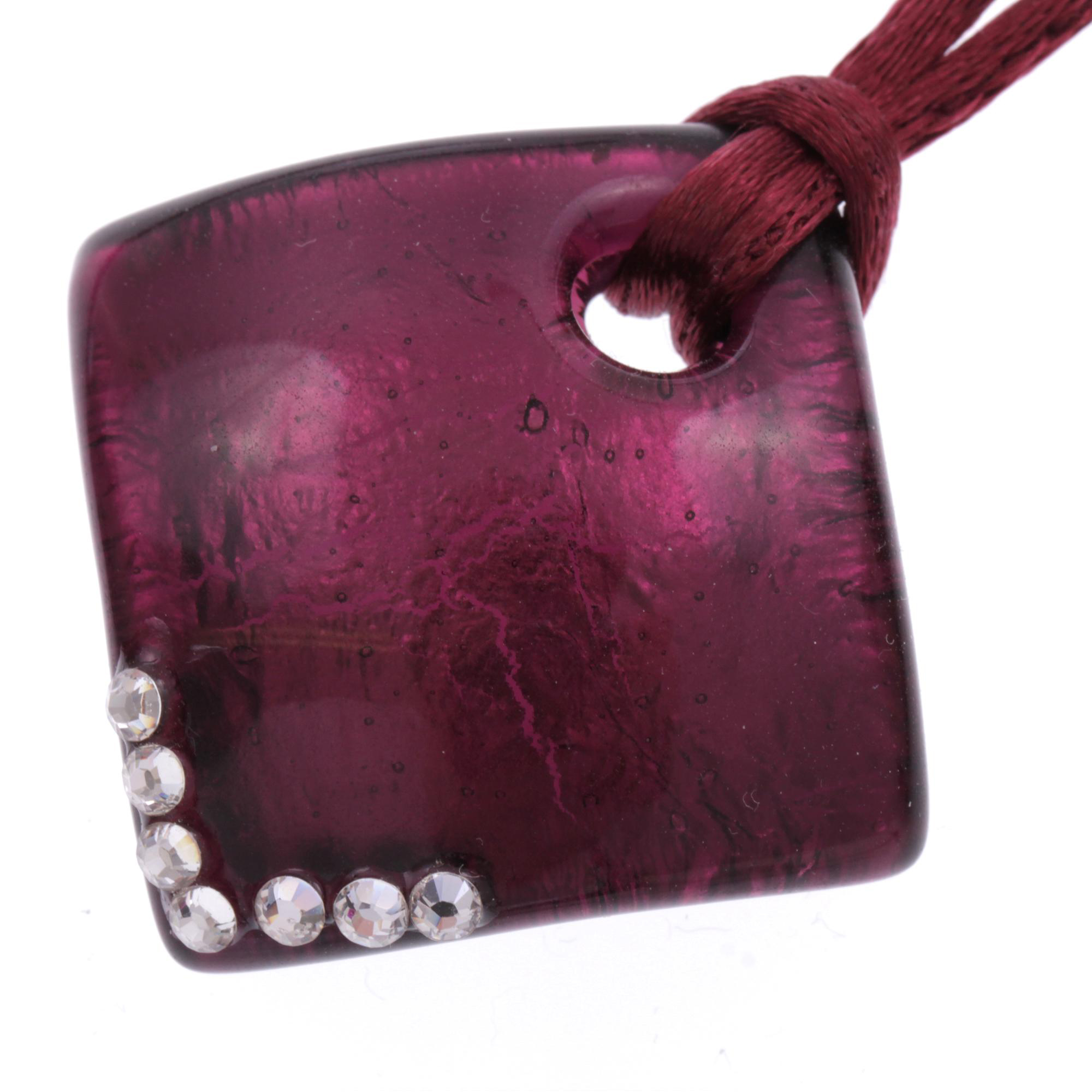 Collier "Giulia" Halskette Murano Glas-amethist