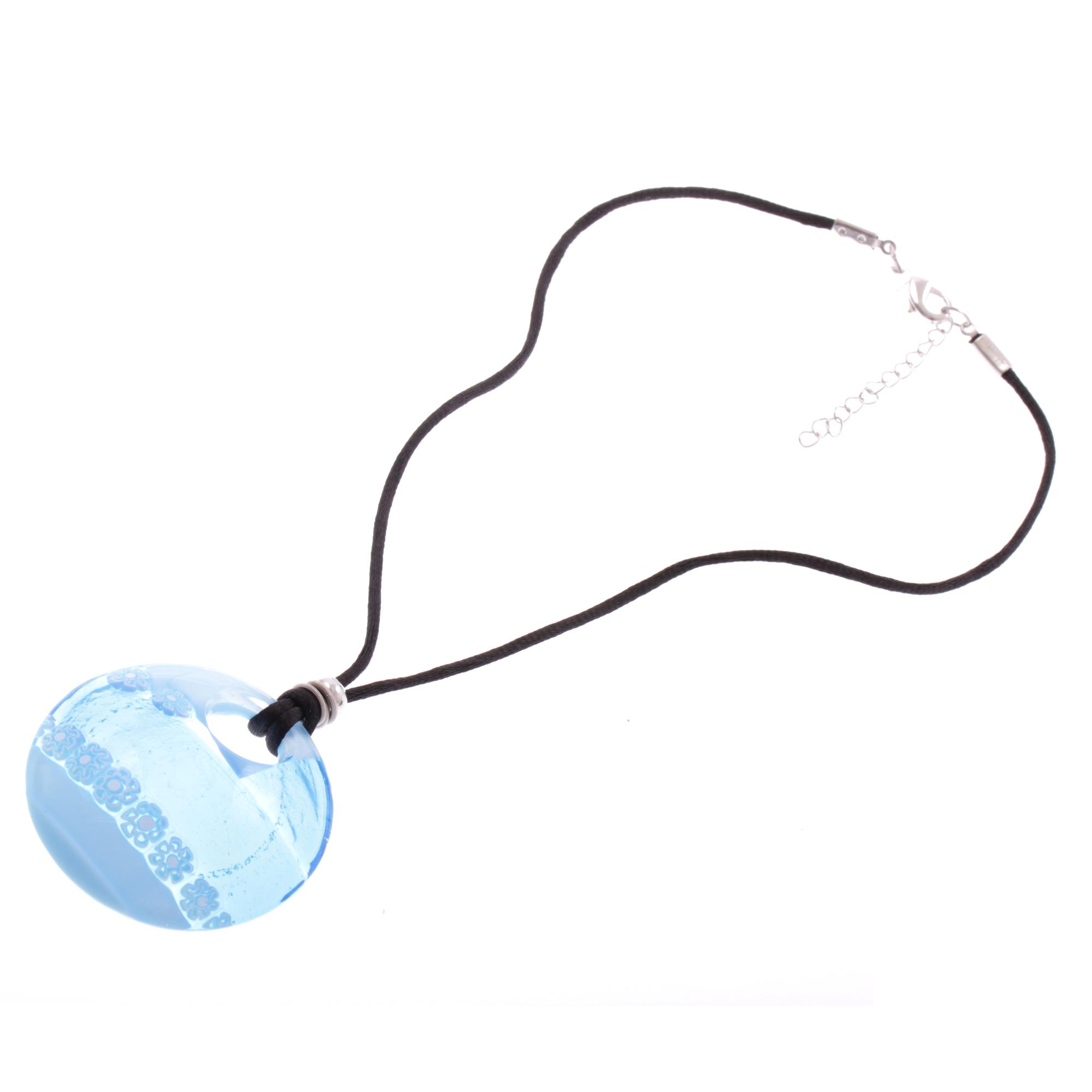Murano Glas Collier "Starlight II" Halskette -blau