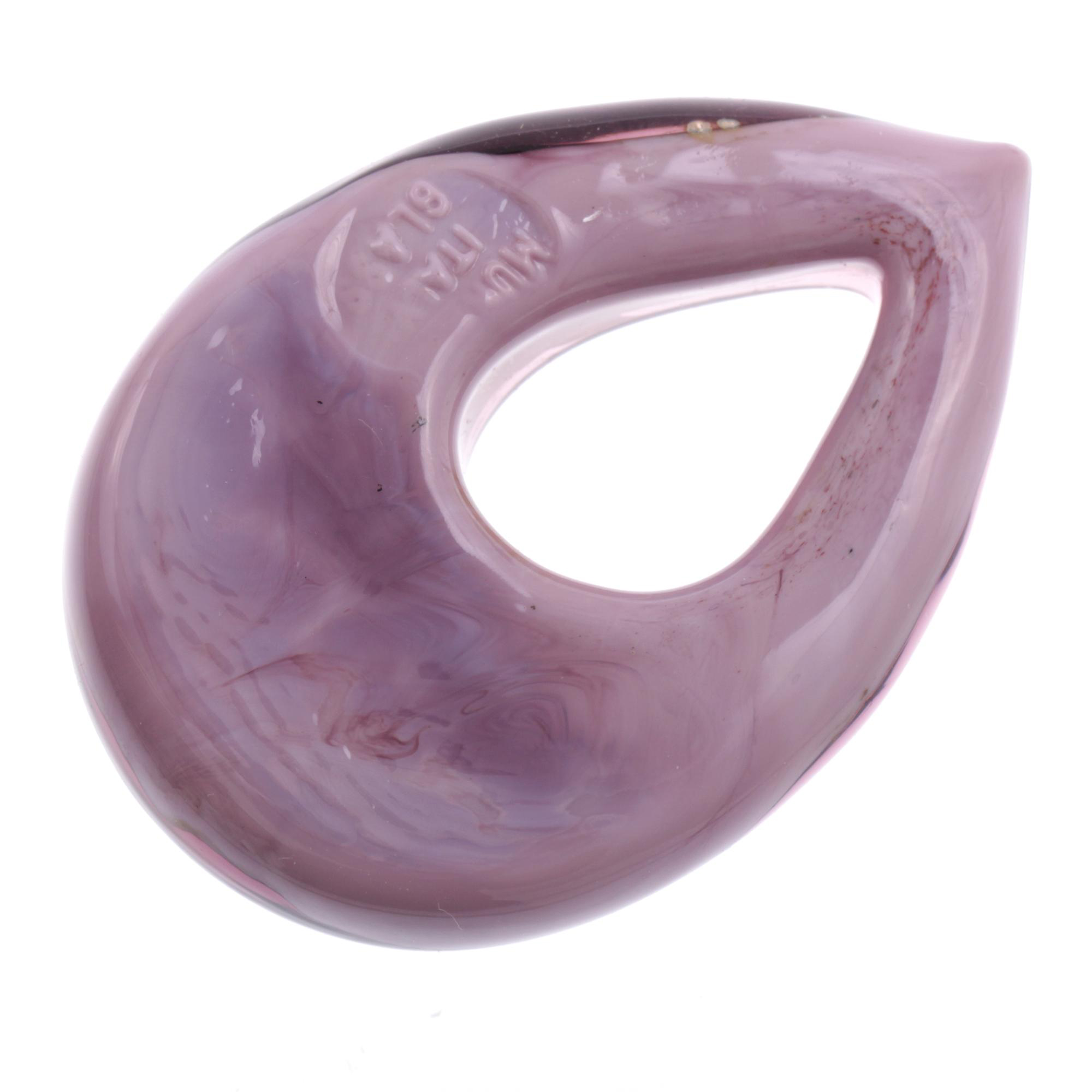 Erlesener Murano Glas Anhänger Model "Drop"-lila
