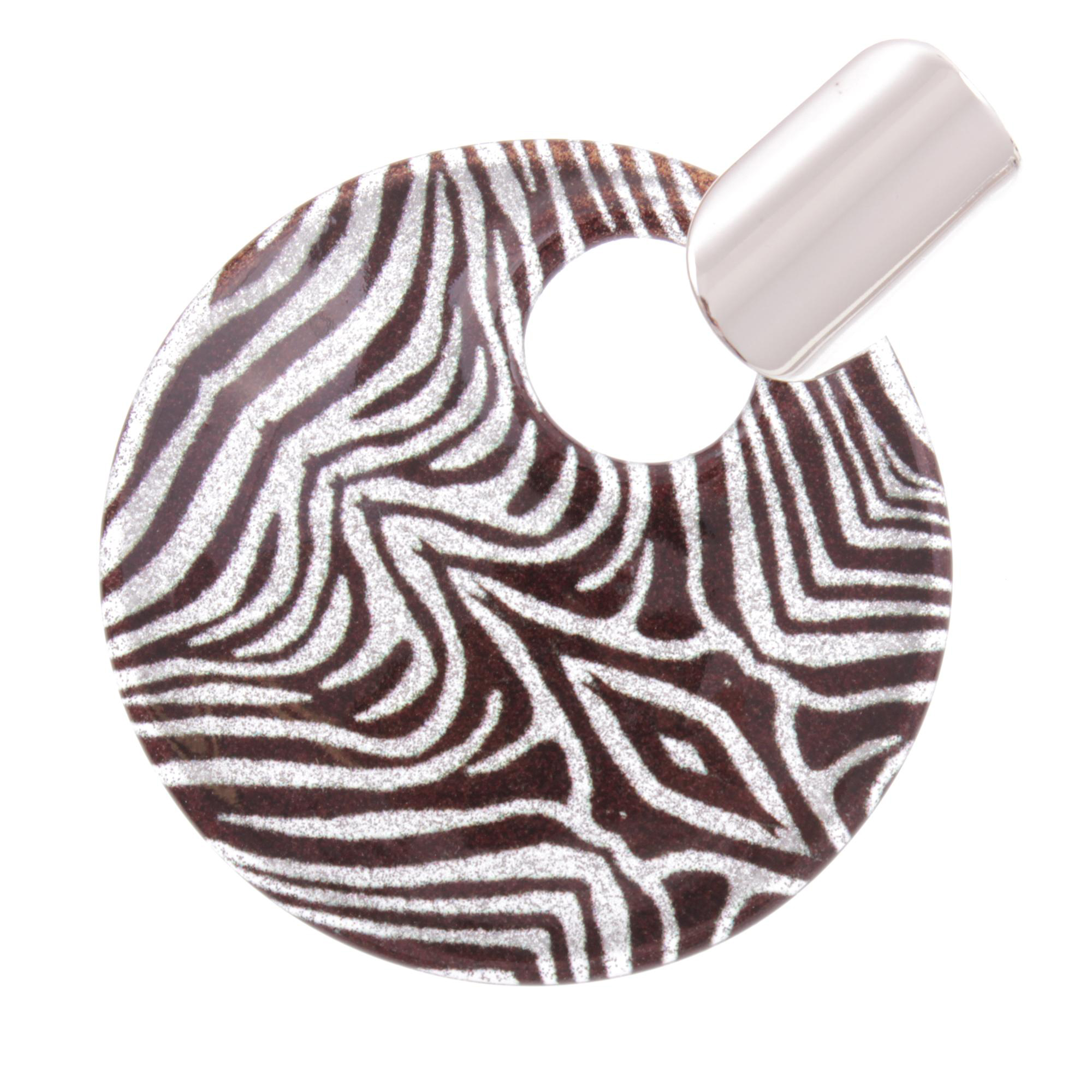 Traumhaft schöner Murano Glas Anhänger "Predator"-zebra