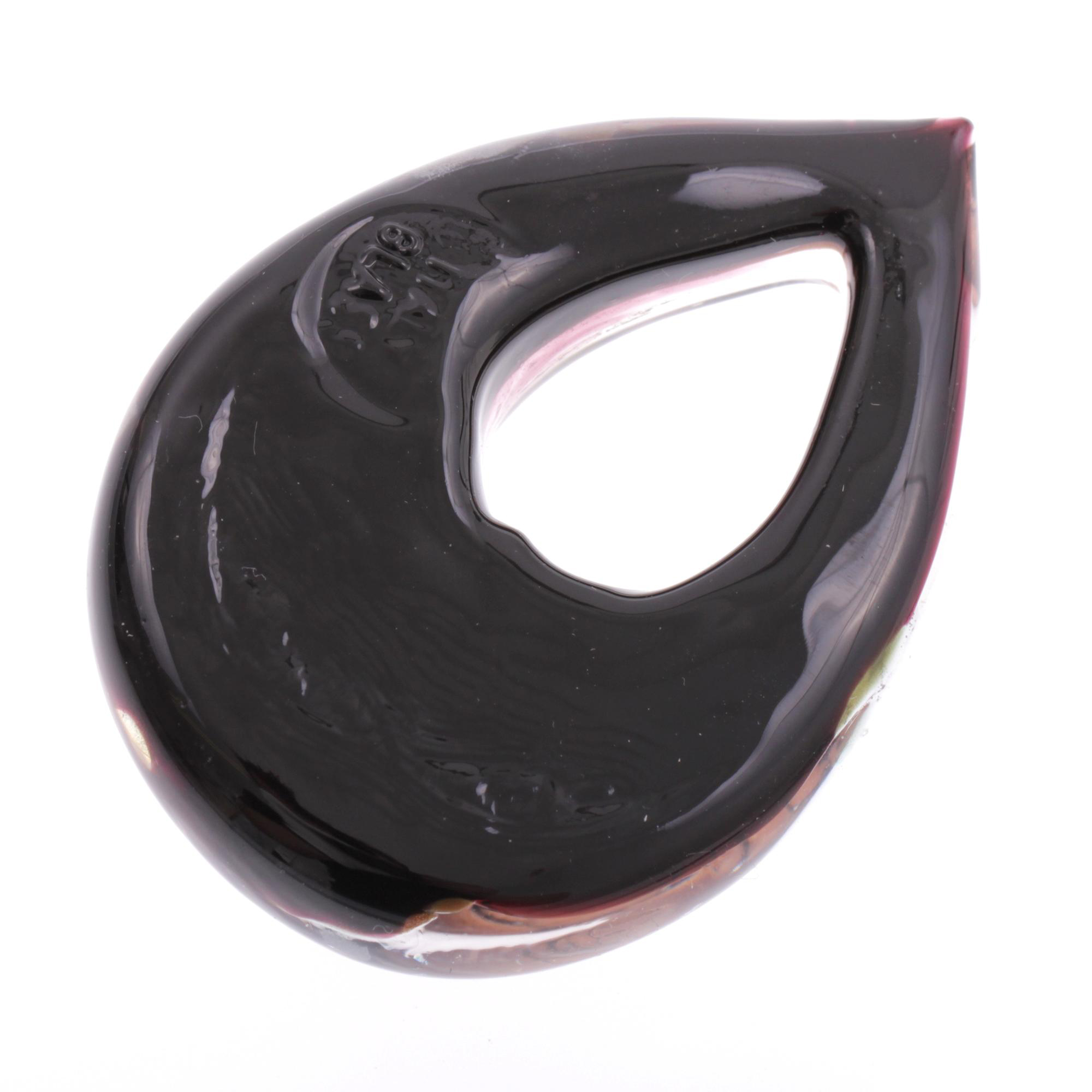 Erlesener Murano Glas Anhänger Model "Drop"-kupfer