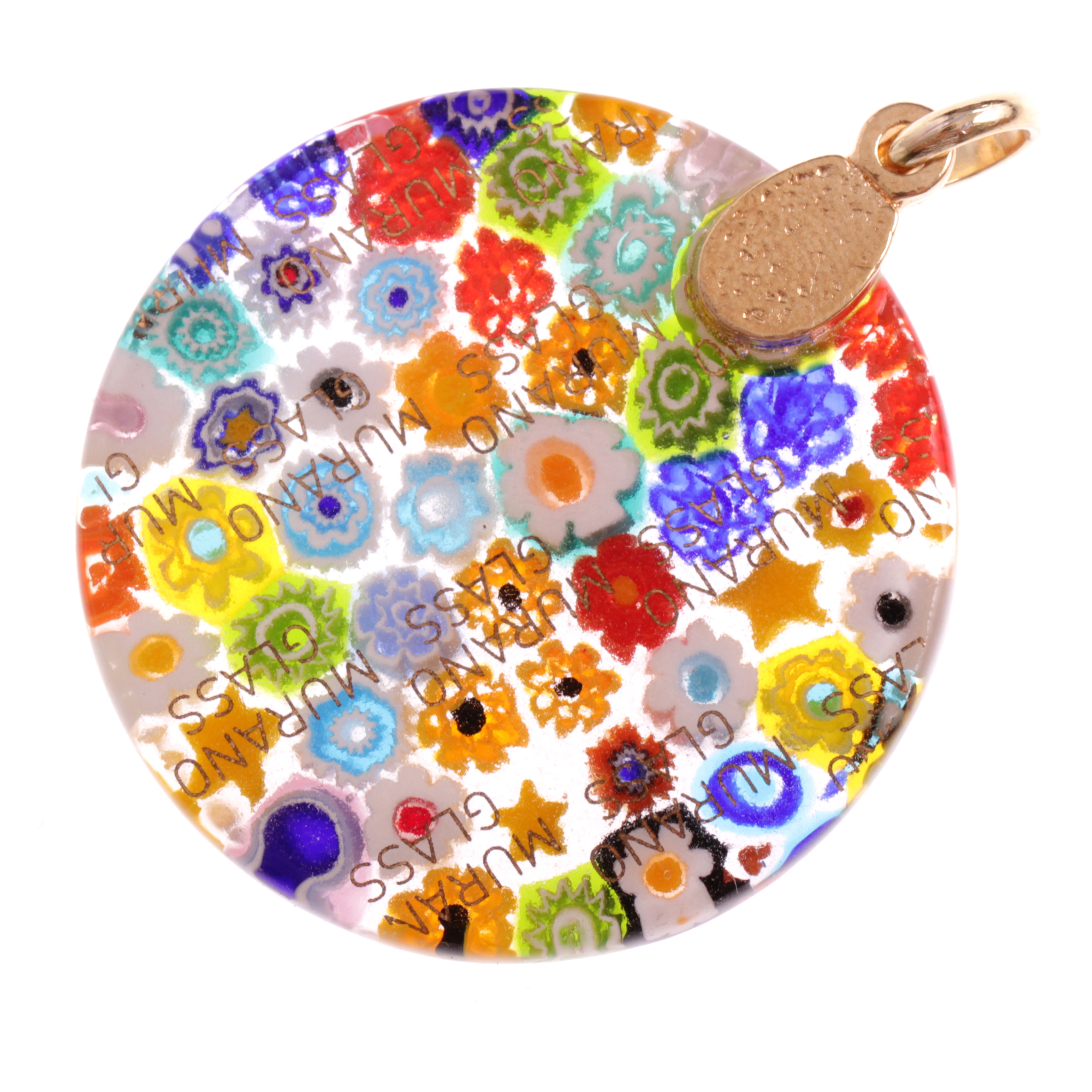 Mille Fiori Anhänger "Girone" Luxus pur!-mille fiori gold