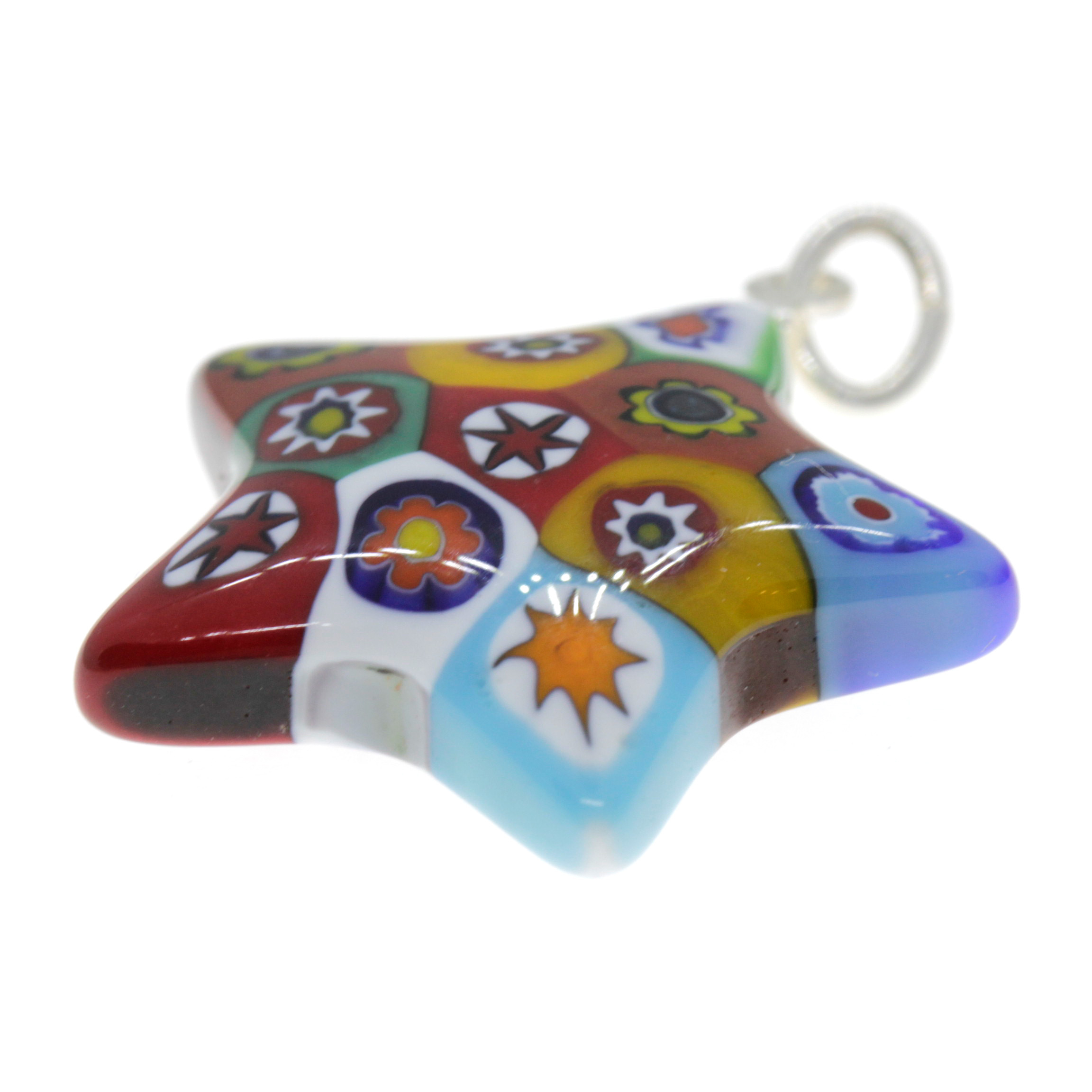 Super Mille Fiori Anhänger "Asteria" Murano Glas-mille fiori II