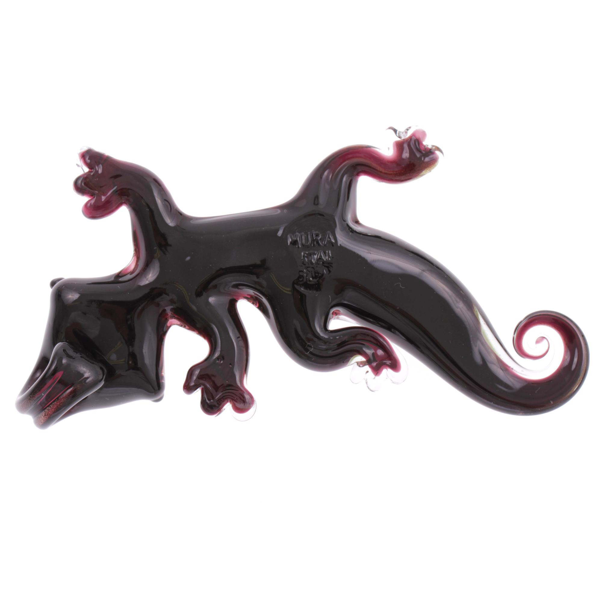Ein Kunstwerk aus Murano Glas Model  "Geco" Anhänger -kupfer