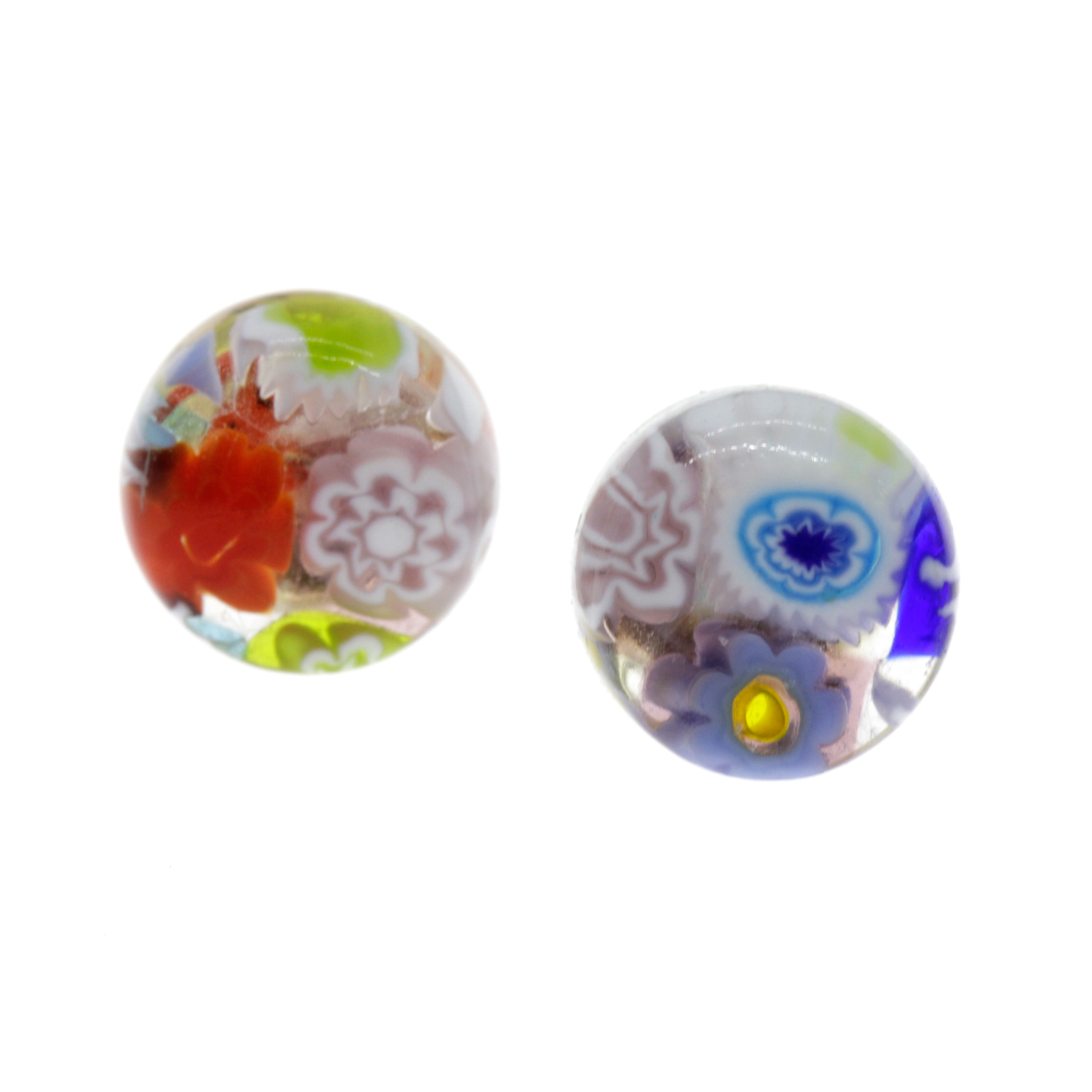 Girone Ohrstecker Mille Fiori - bunt silber Girone Ohrstecker Mille Fiori - bunt silber