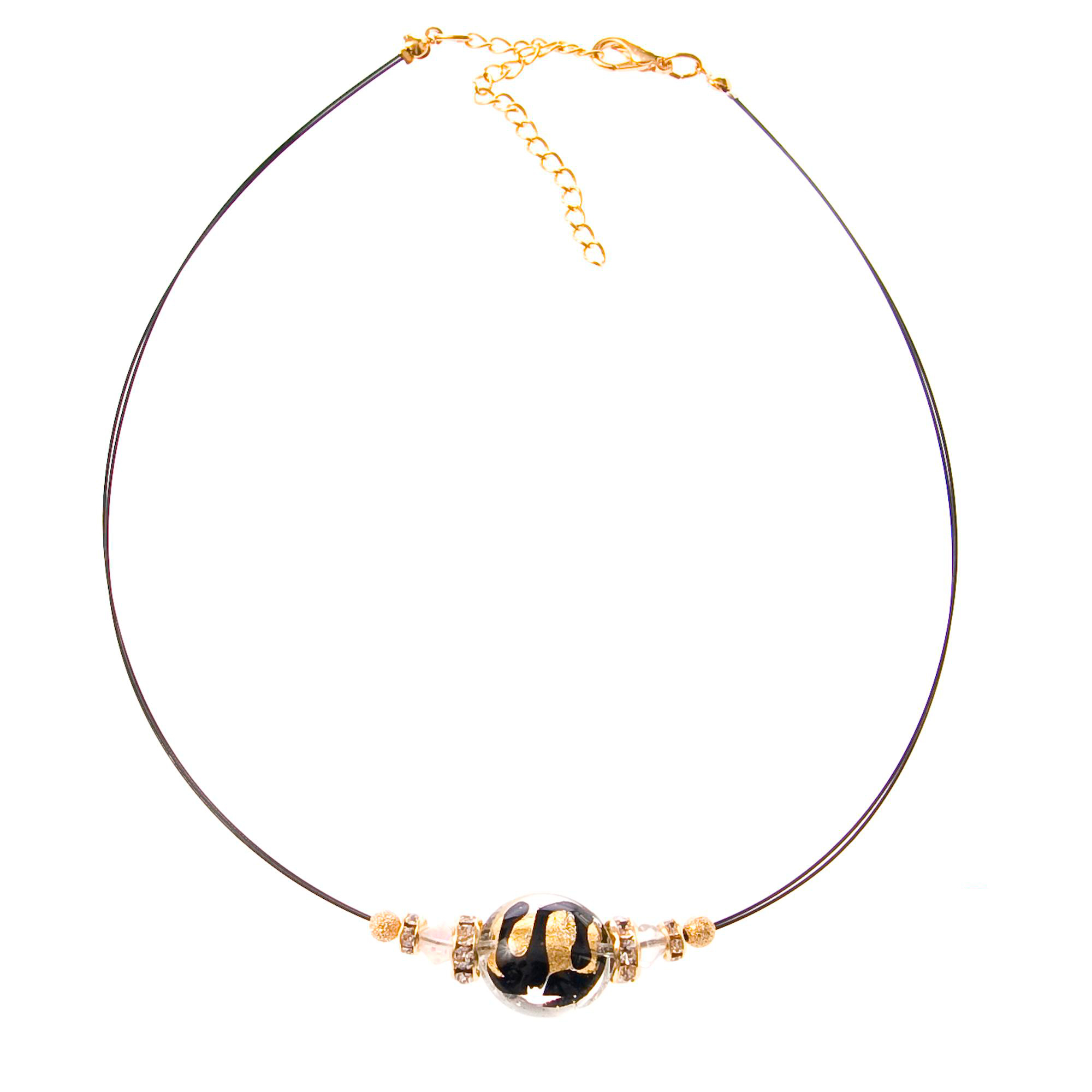 Tolles Murano Glas Collier "New York" Halskette