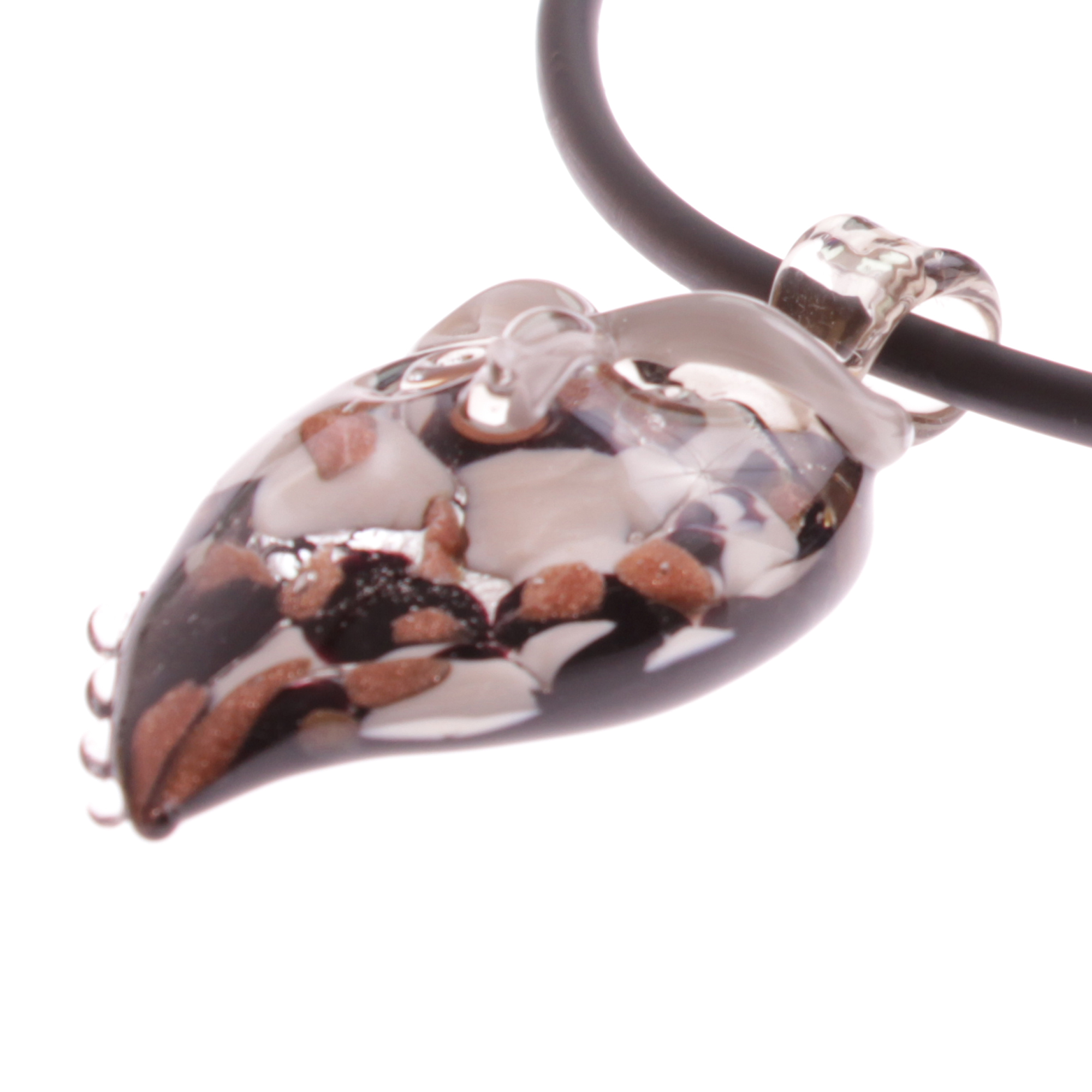 Eine wundervolle Eule aus Muranoglas Model "Grande Gufo"-lila silber
