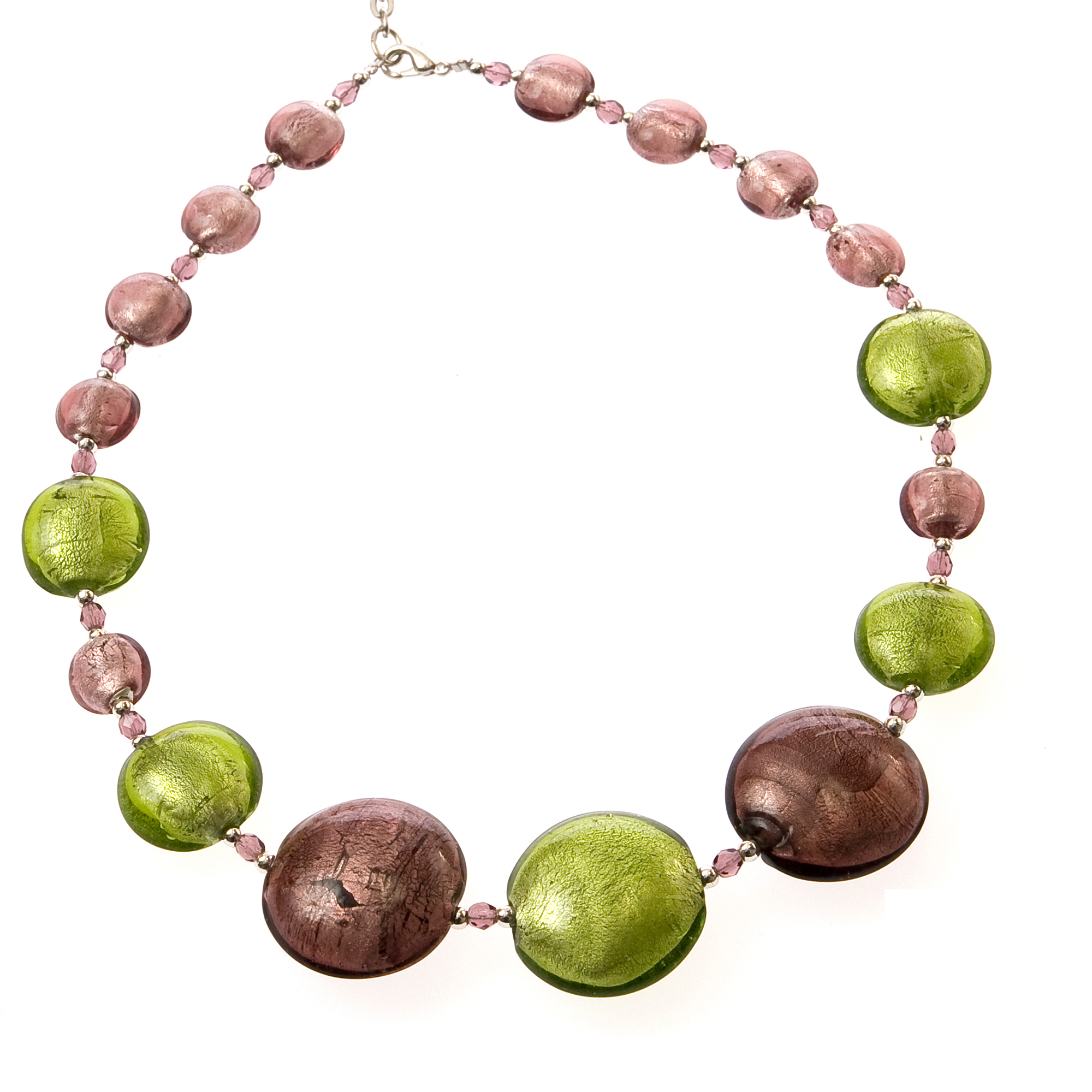 Collier "Liv" echtes Murano Glas-lila Collier "Liv" echtes Murano Glas-lila