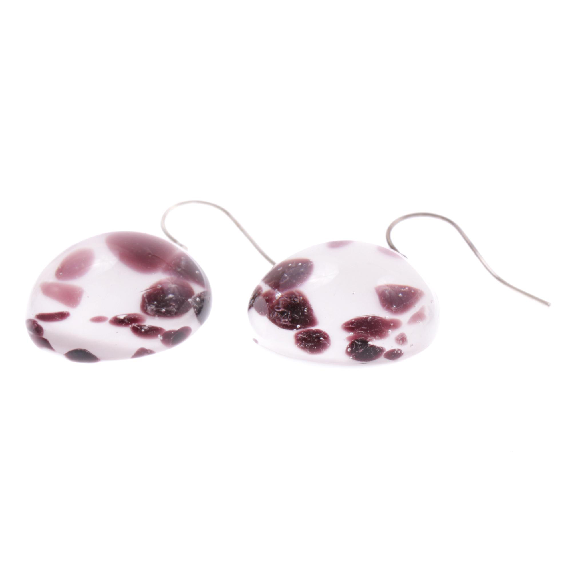 Ohrhänger Ohrhaken Murano Glas "Attesa" Ohrschmuck-amethist