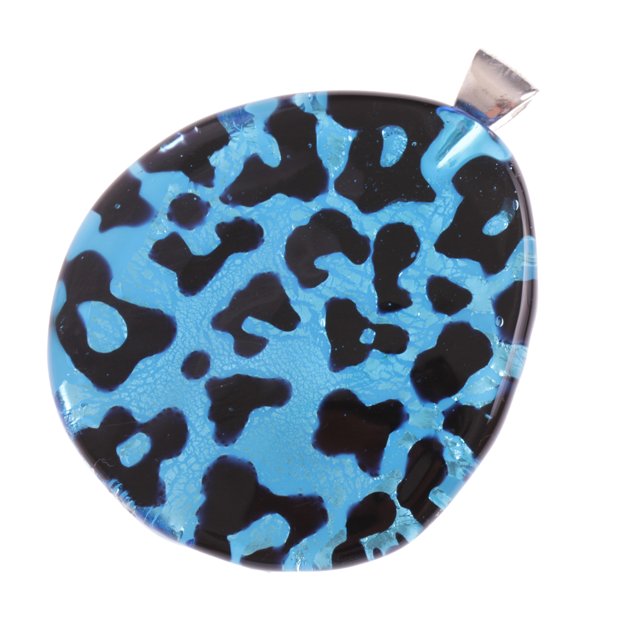 Traumhaft schöner Murano Glas Anhänger "Onorio" -blau tiger